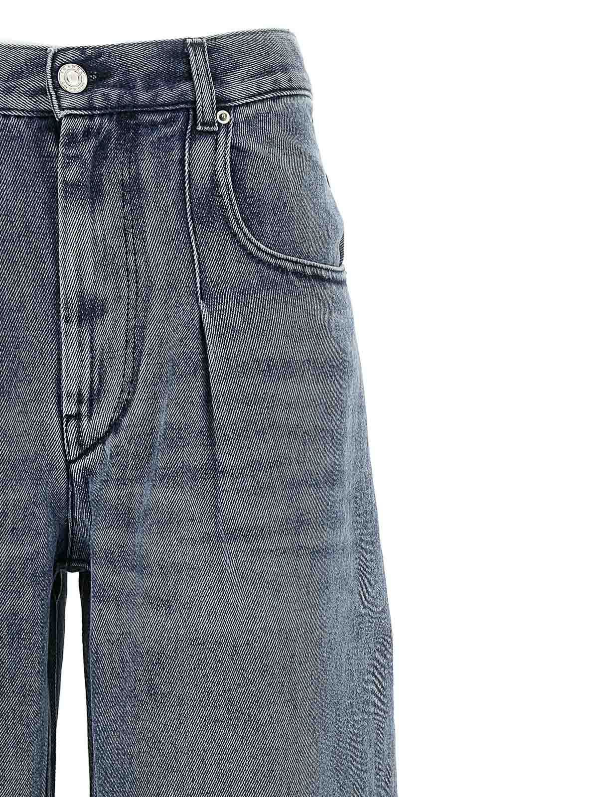 Isabel Marant High-waisted Straight Blue Jeans In Blue