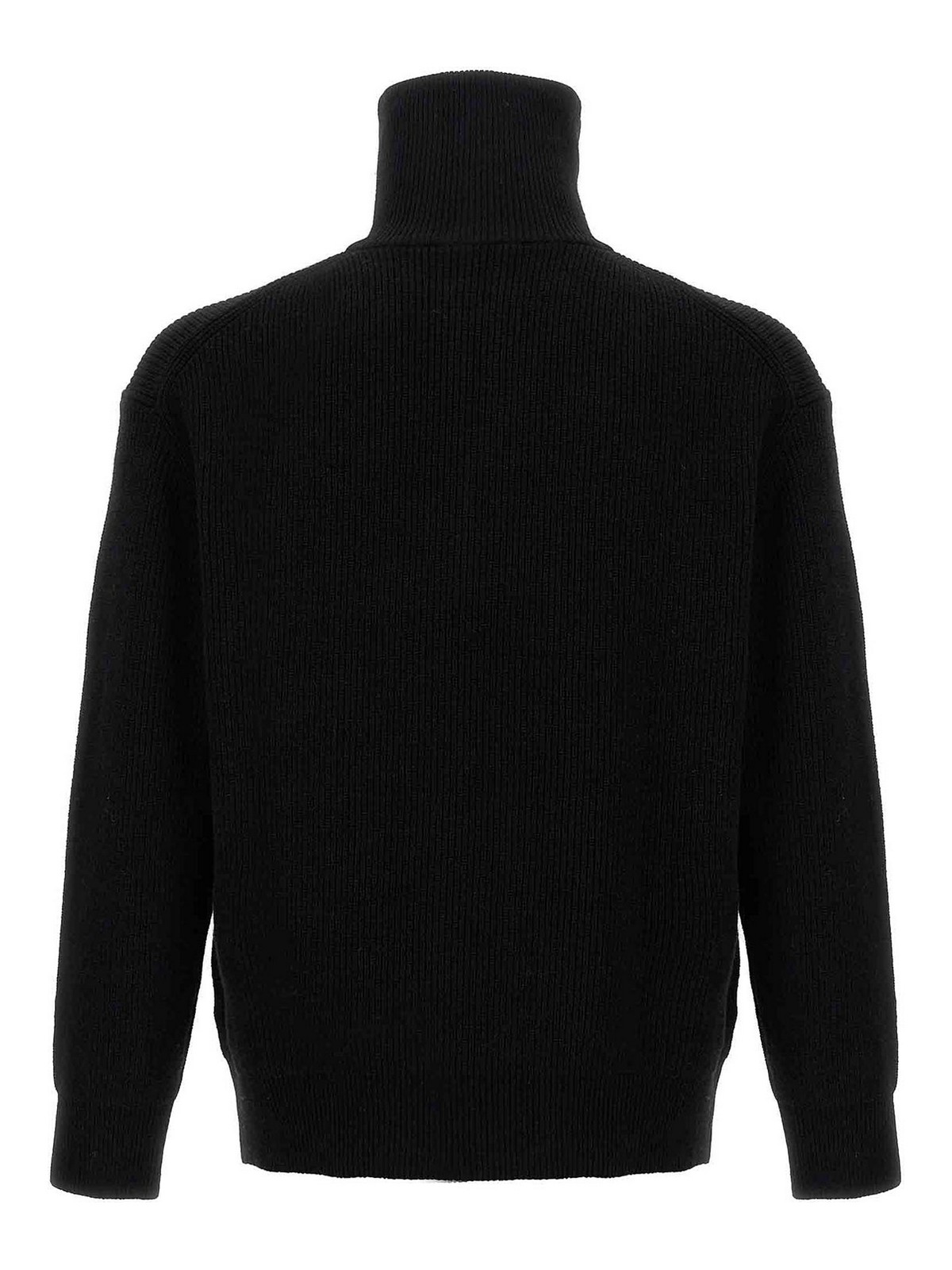 Jw Anderson Half Zipper Shirt In Black