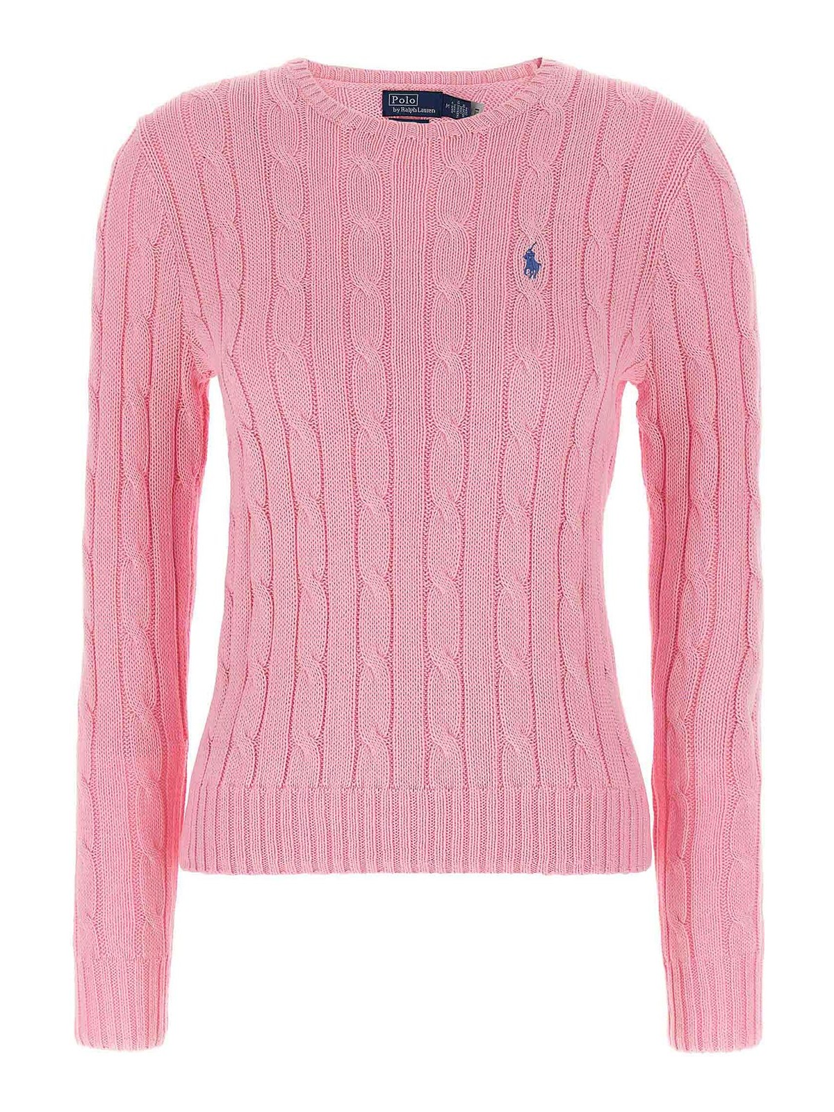 Polo Ralph Lauren Maglia Julianna Trecce In Pink