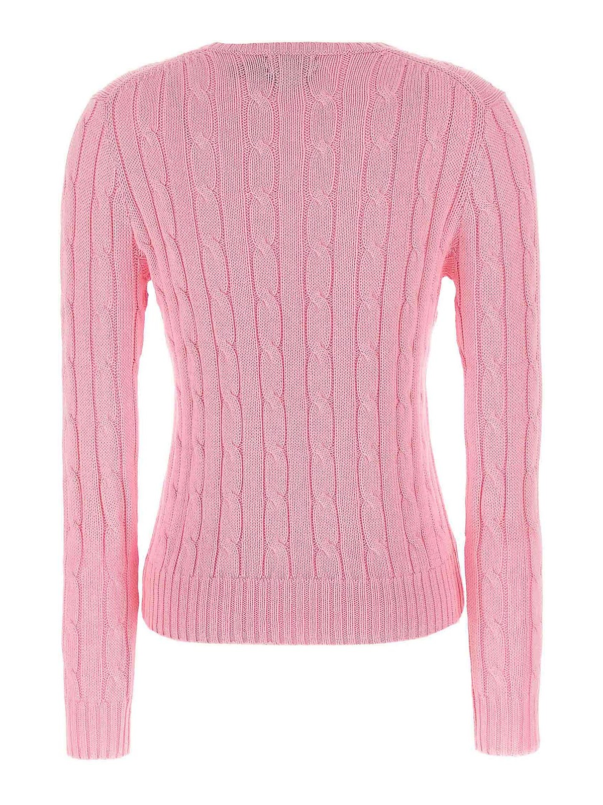 Polo Ralph Lauren Maglia Julianna Trecce In Pink