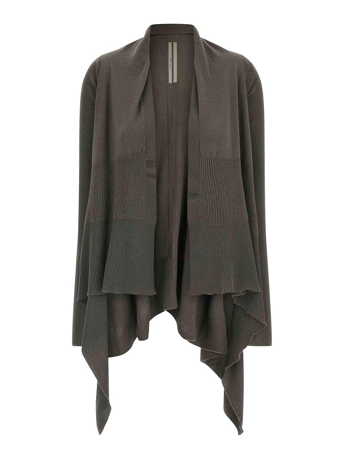 Rick Owens Grey Medium Wrap Cardigan In Gray