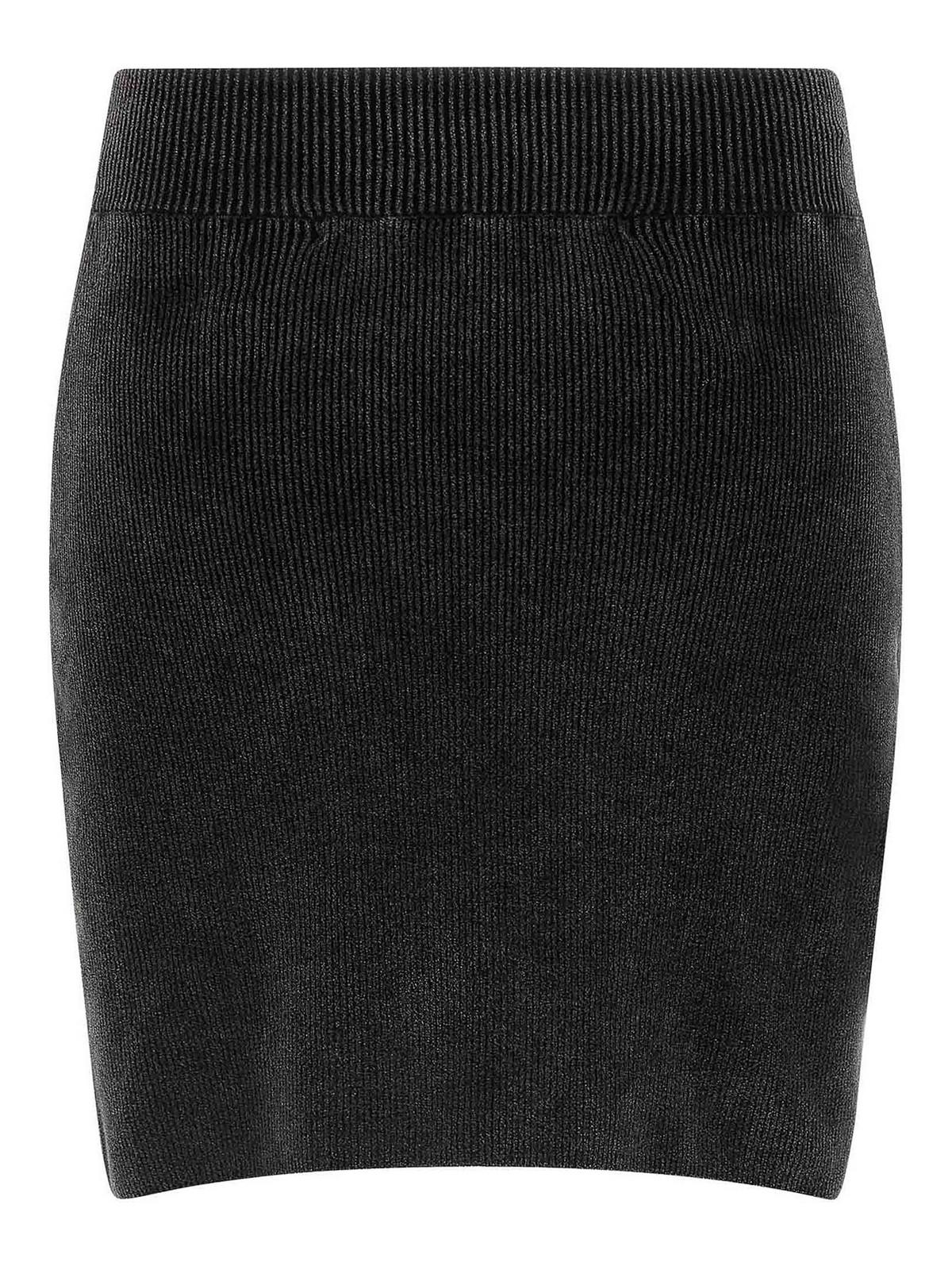 Alexander Wang Chenille Skirt In Black