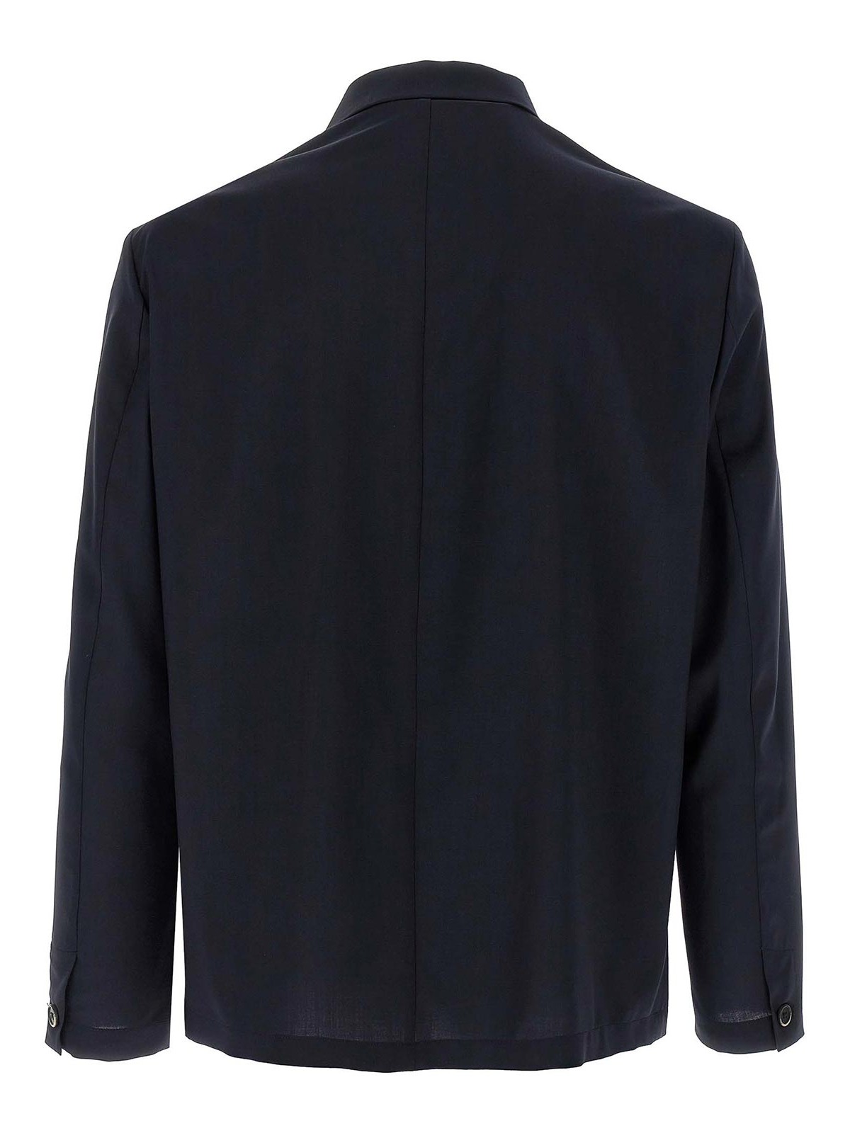 Barena Venezia Virgin Wool-blend Gabardine Overshirt In Blue