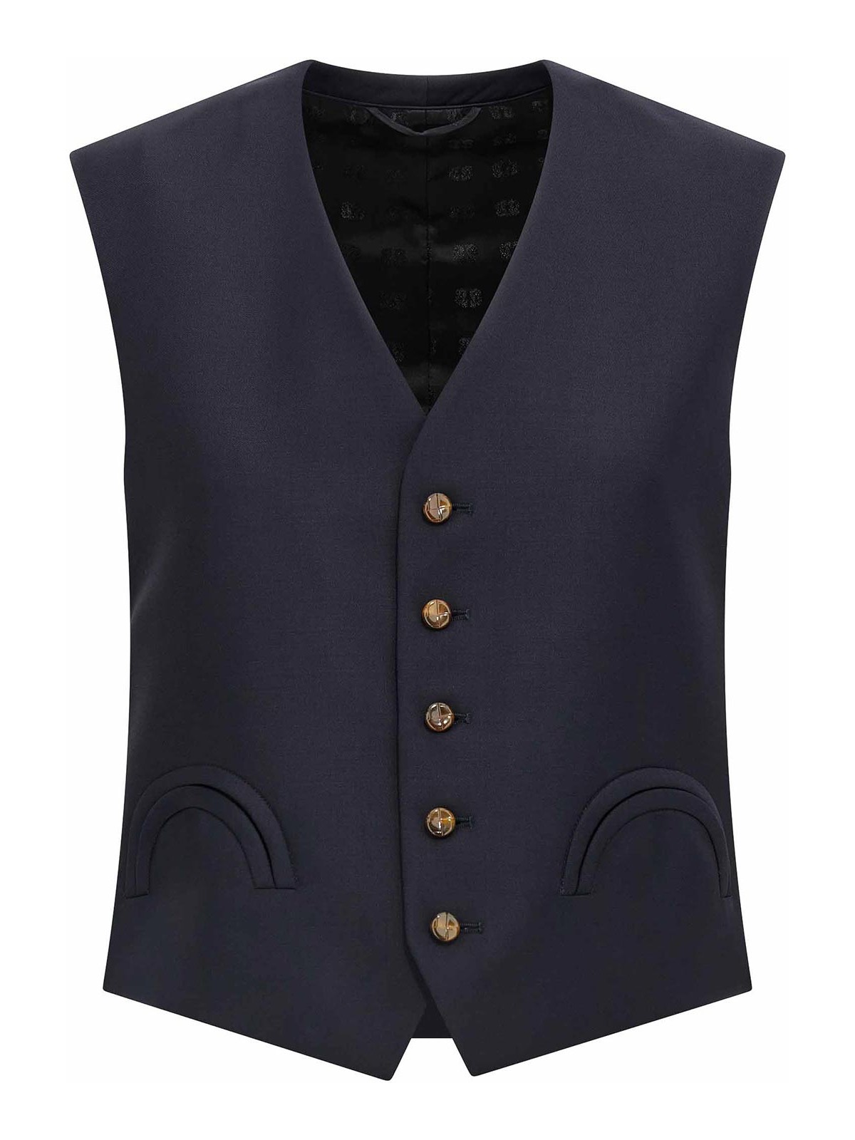Blazé Milano First Class Feral Vest In Blue