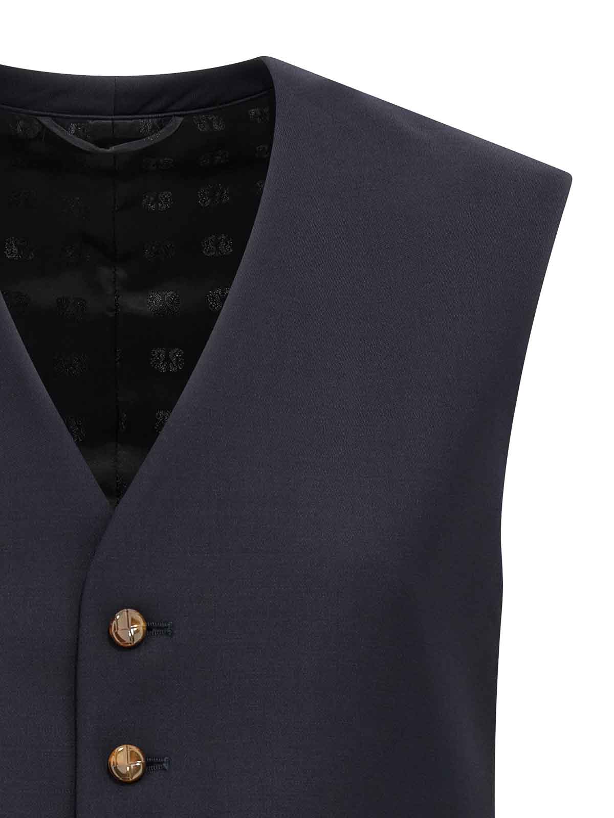 Blazé Milano First Class Feral Vest In Blue