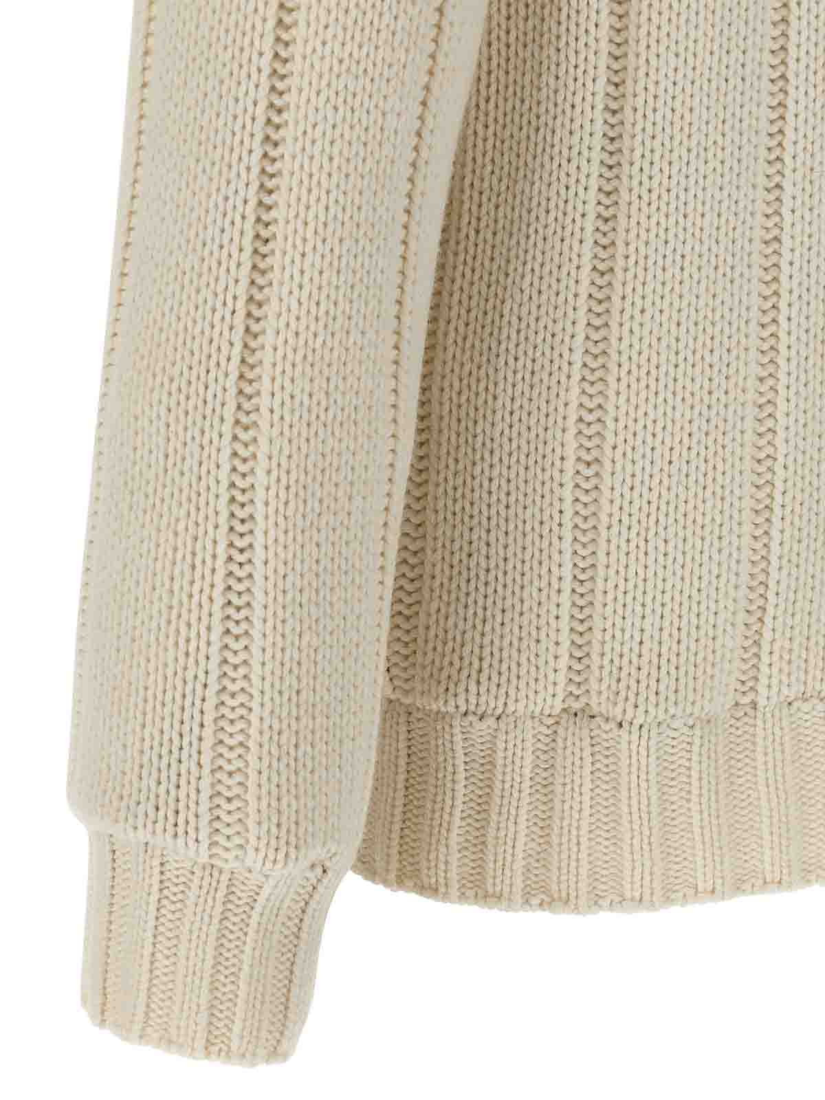 Brunello Cucinelli Cashmere Knit Down Jacket With Zip In Neutral