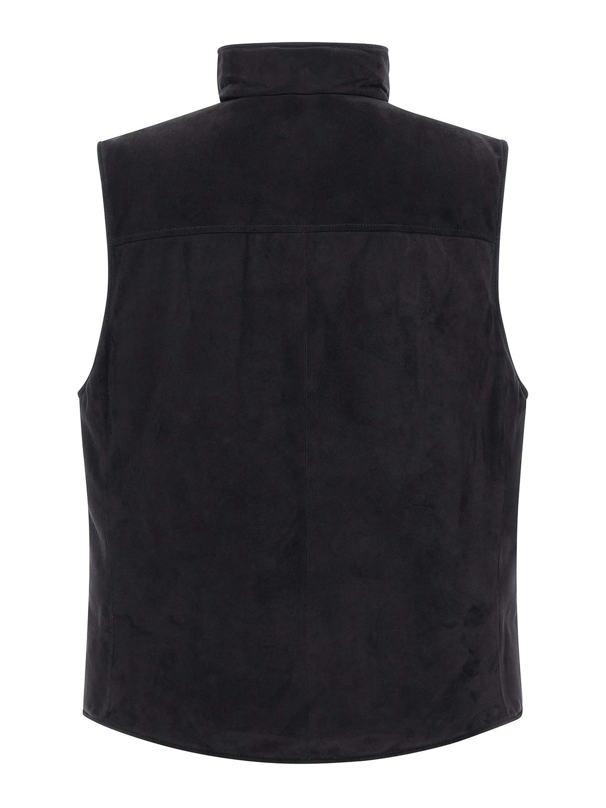 Brunello Cucinelli Suede Vest In Blue