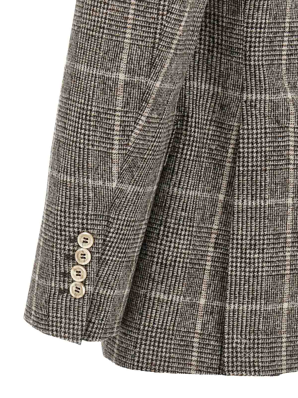 Brunello Cucinelli Cavallo Prince Of Wales-check Blazer In Multi