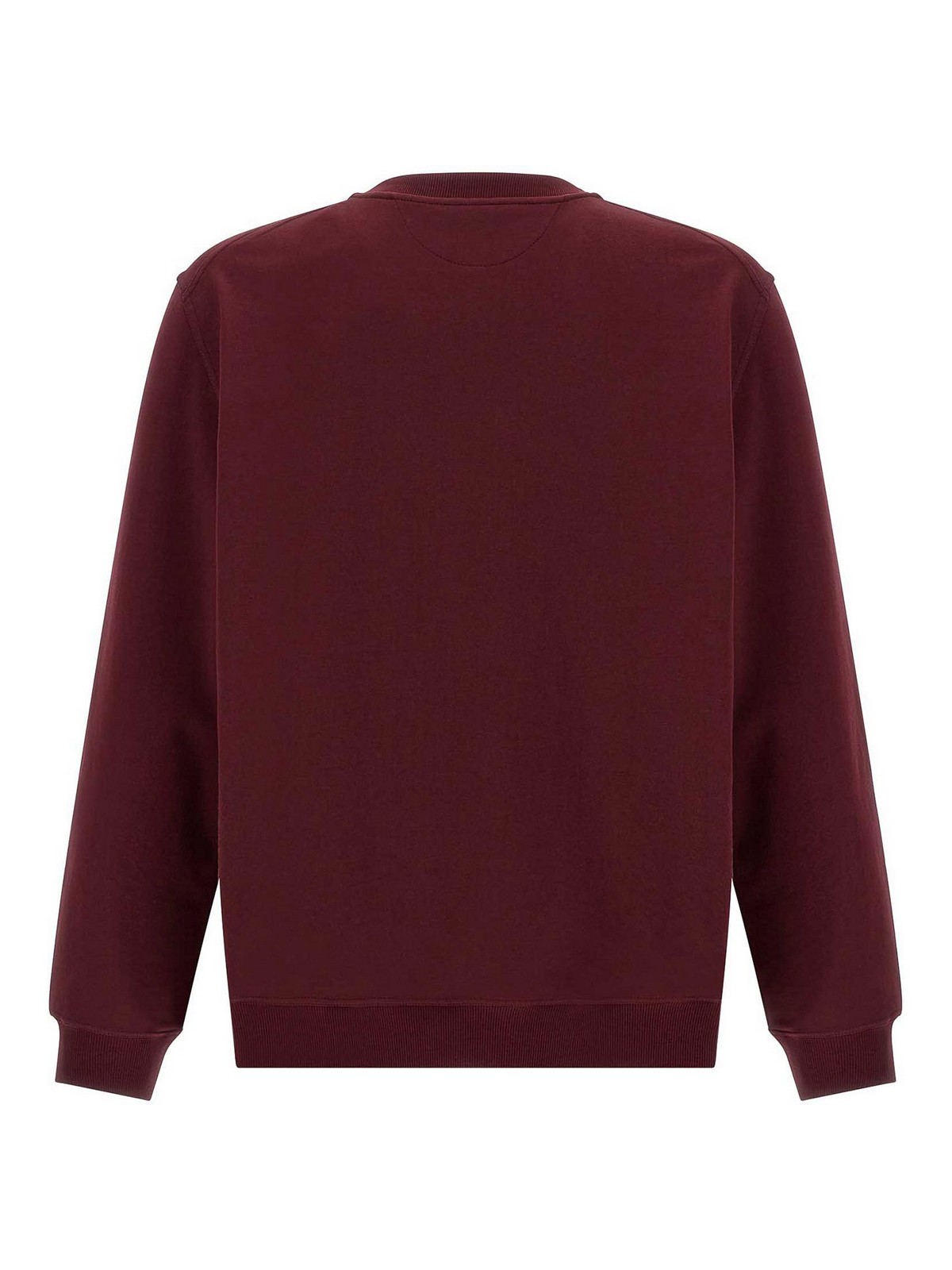 Brunello Cucinelli Maroon Techno Cotton Sweatshirt In Red