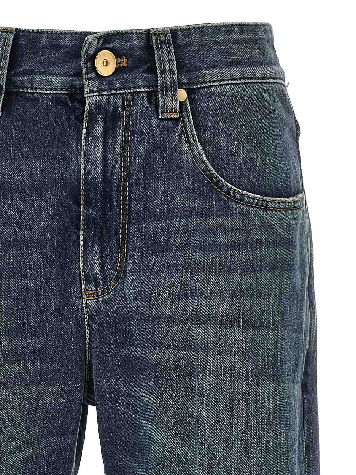 Brunello Cucinelli Contemporary Square Jeans In Blue