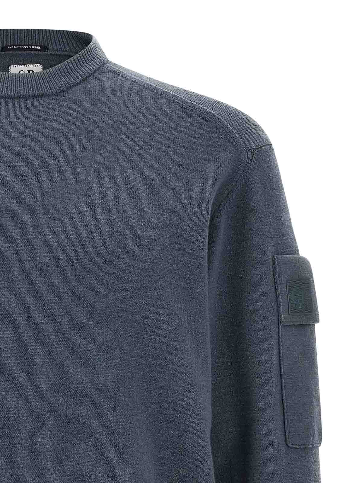 C.p. Company Extrafine Wool Sweater Sweaters And Cardigans Blue In Blue
