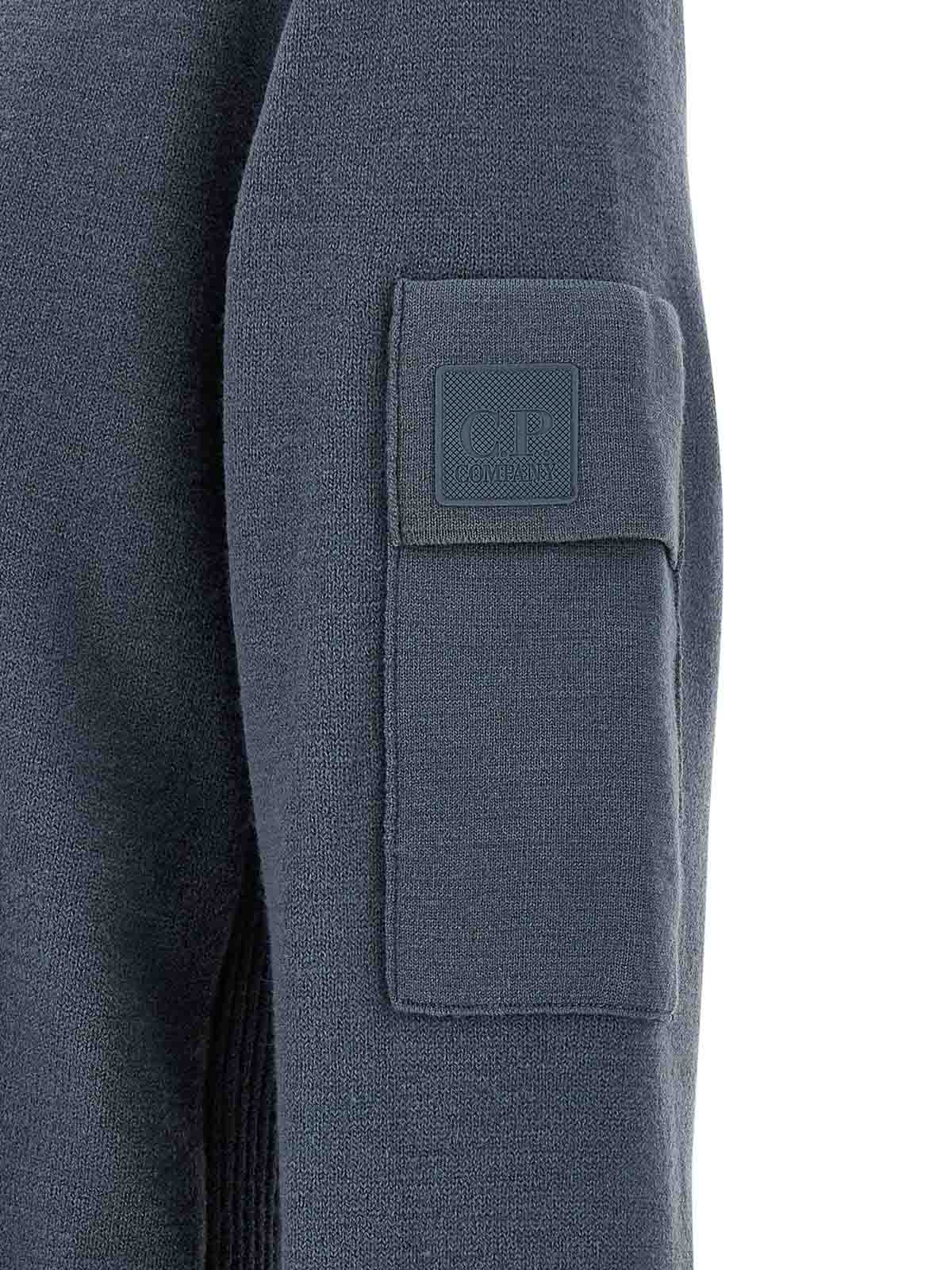 C.p. Company Extrafine Wool Sweater Sweaters And Cardigans Blue In Blue