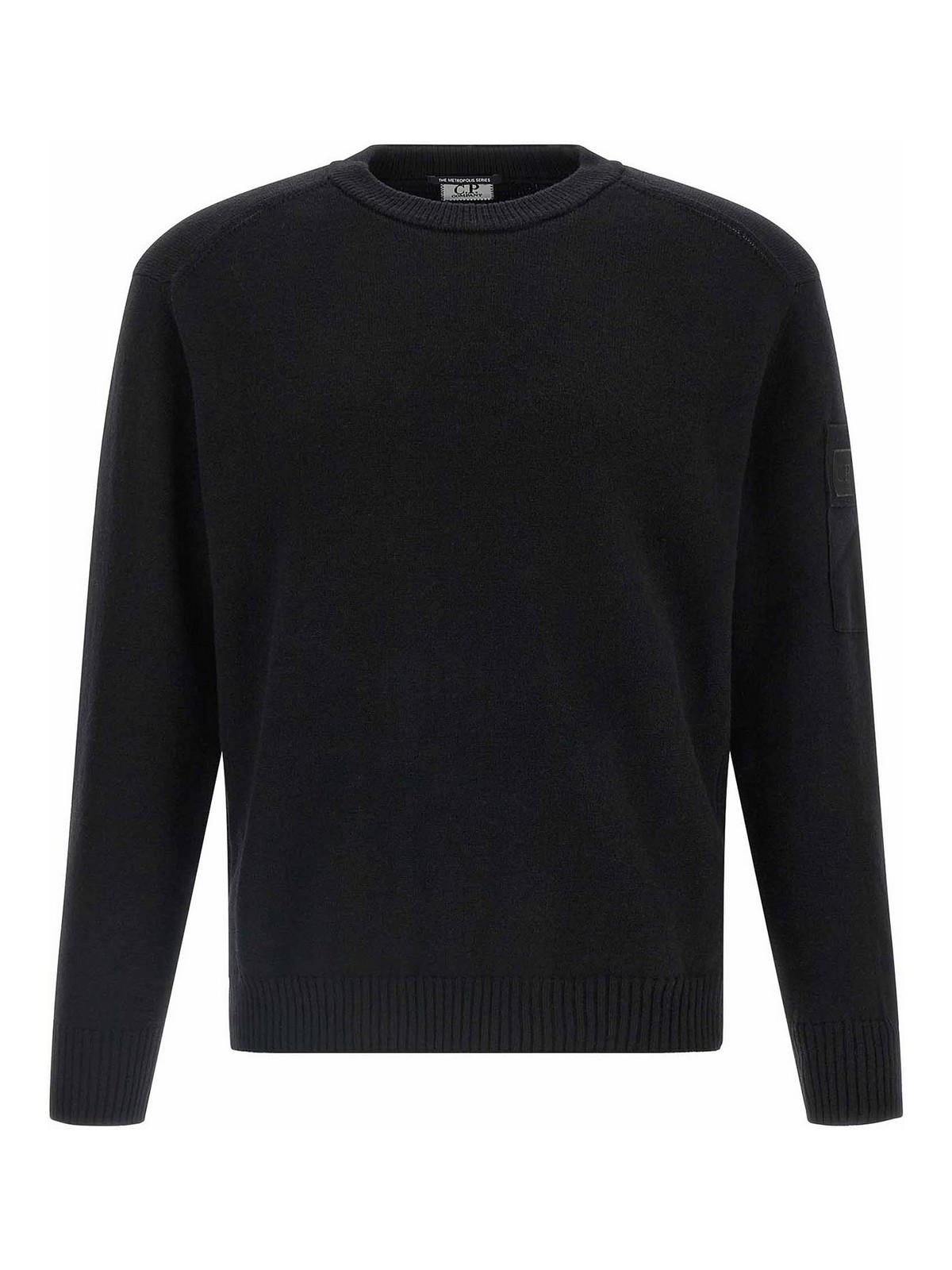 C.p. Company Extrafine Wool Sweater Sweaters And Cardigans Black In Black