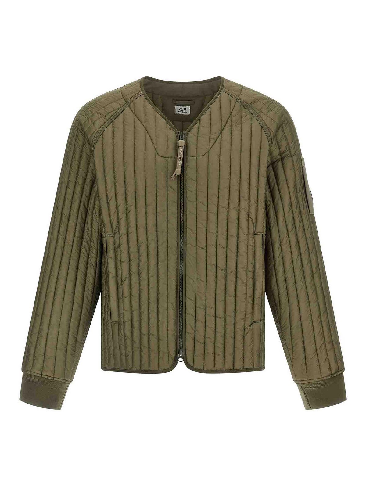 C.p. Company C. P. Company Ribbed Down Jacket In Green