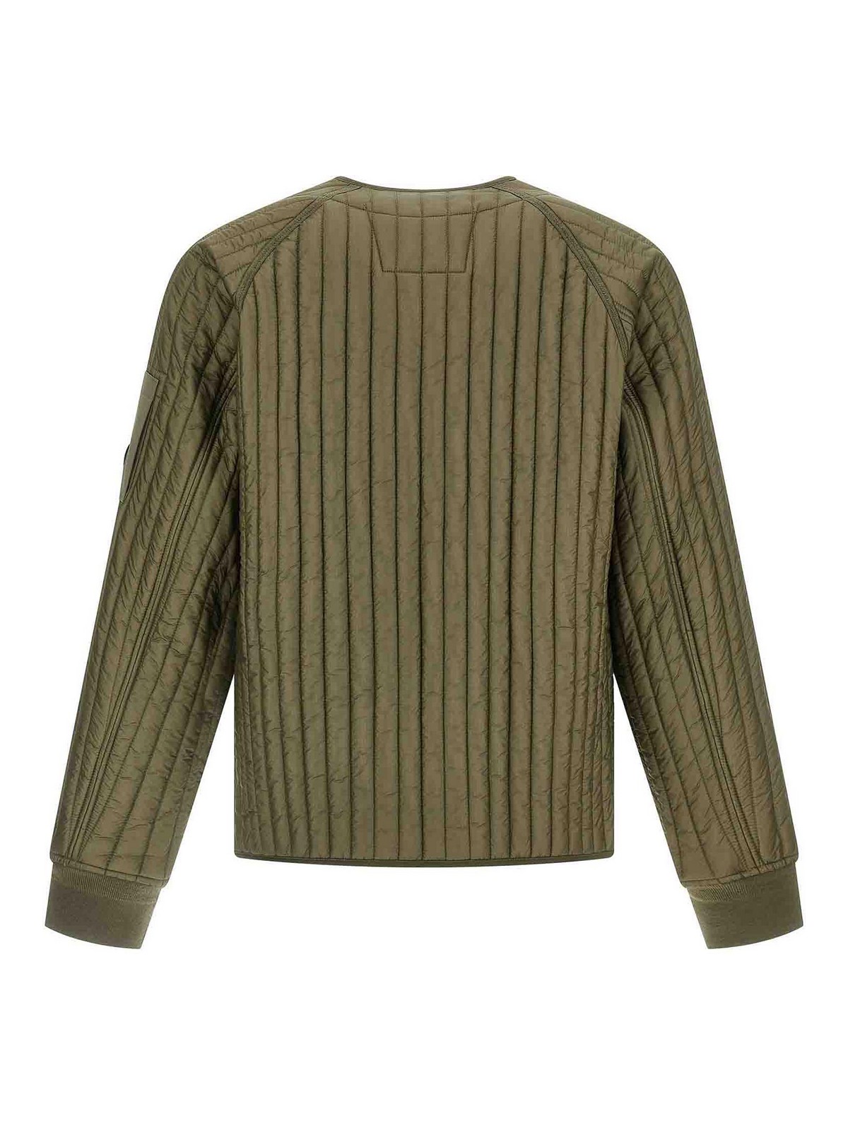 C.p. Company C. P. Company Ribbed Down Jacket In Green