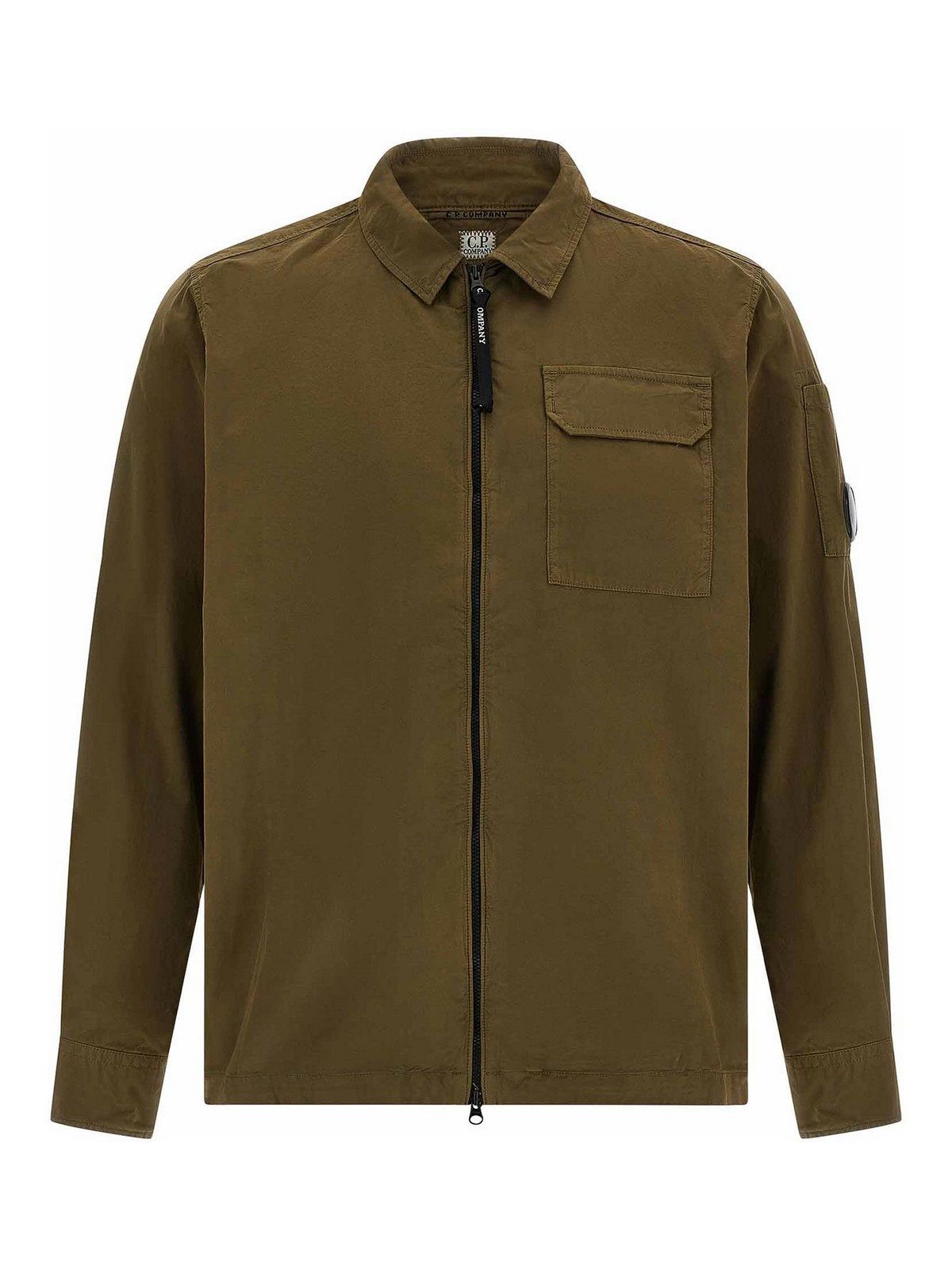C.p. Company Contemporary Zip Closure Overshirt In Gray