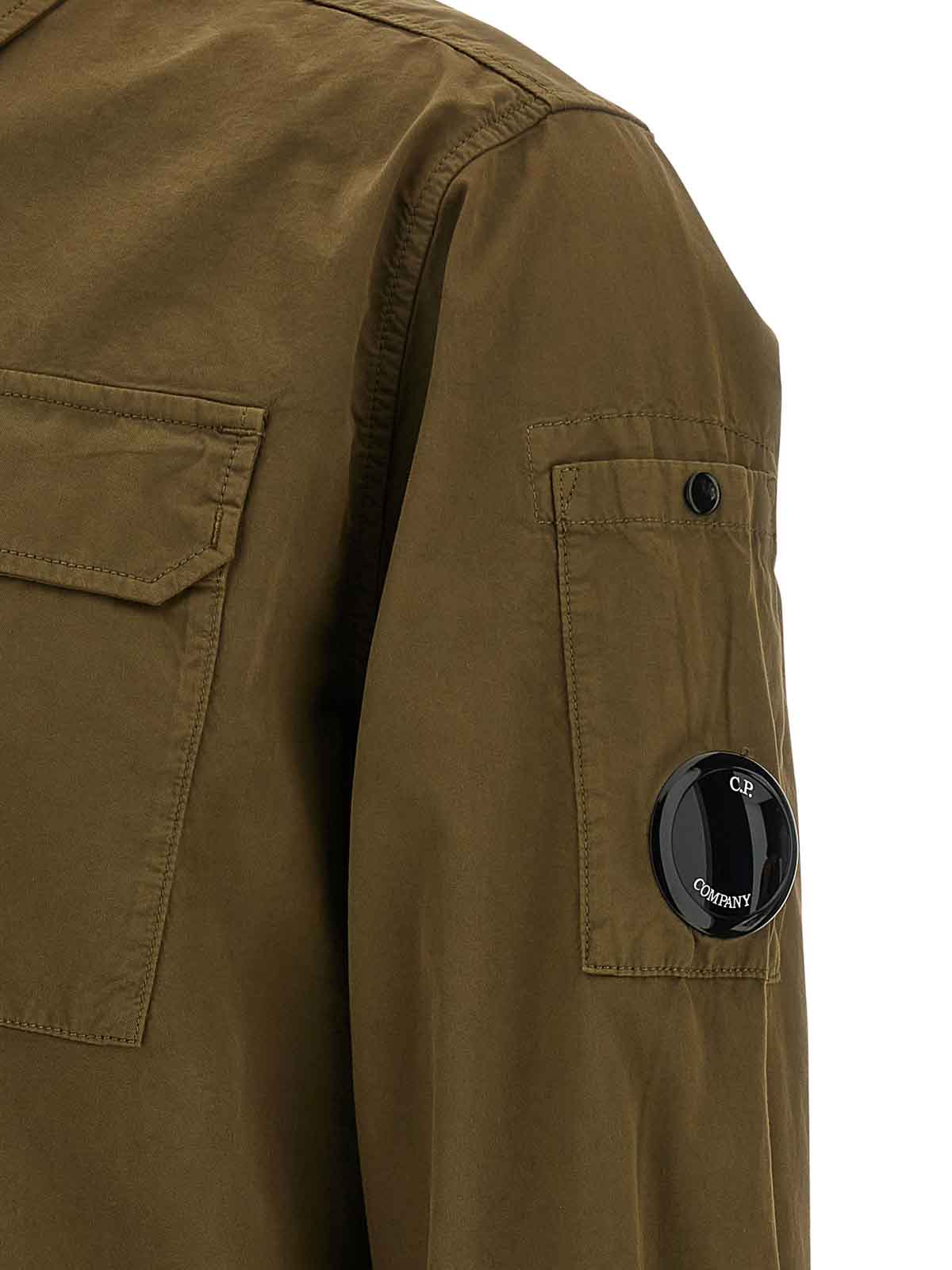 C.p. Company Contemporary Zip Closure Overshirt In Gray