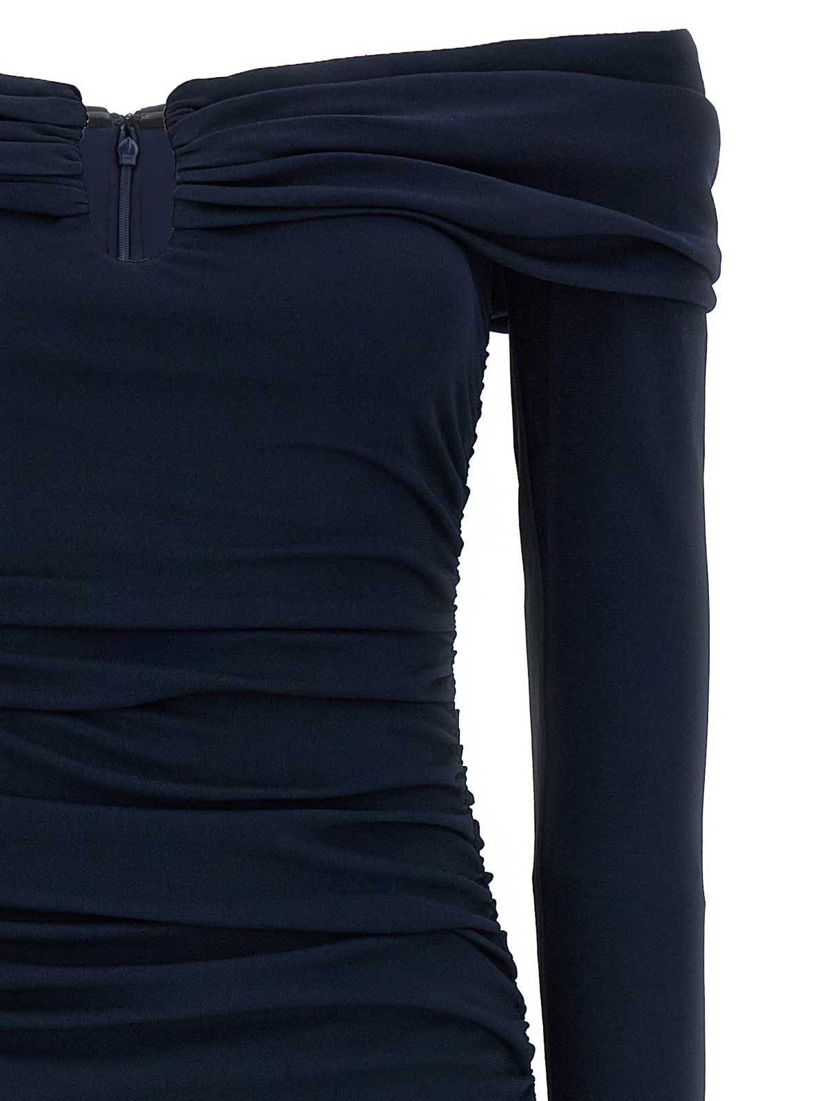 Carolina Herrera Schulterfreies Midikleid In Blue