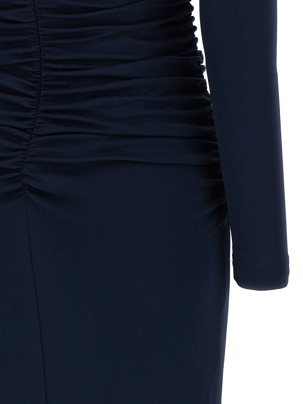 Carolina Herrera Schulterfreies Midikleid In Blue
