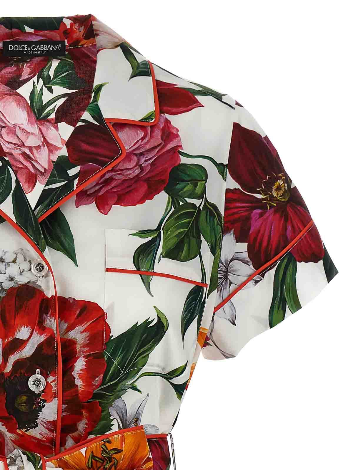 Dolce & Gabbana Vanity Pajama Shirt In White