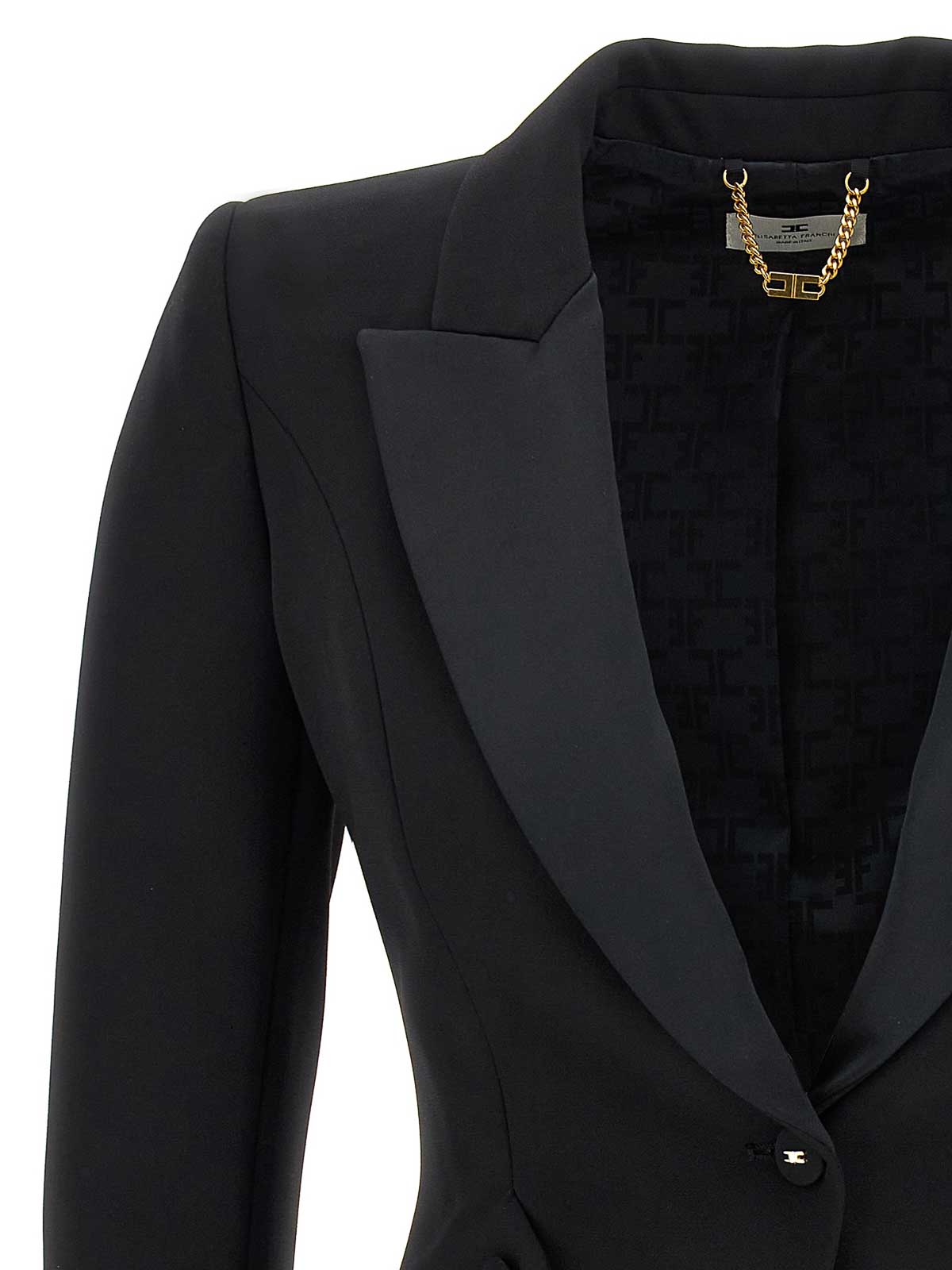 Elisabetta Franchi Blaze Rtuxedo In Black
