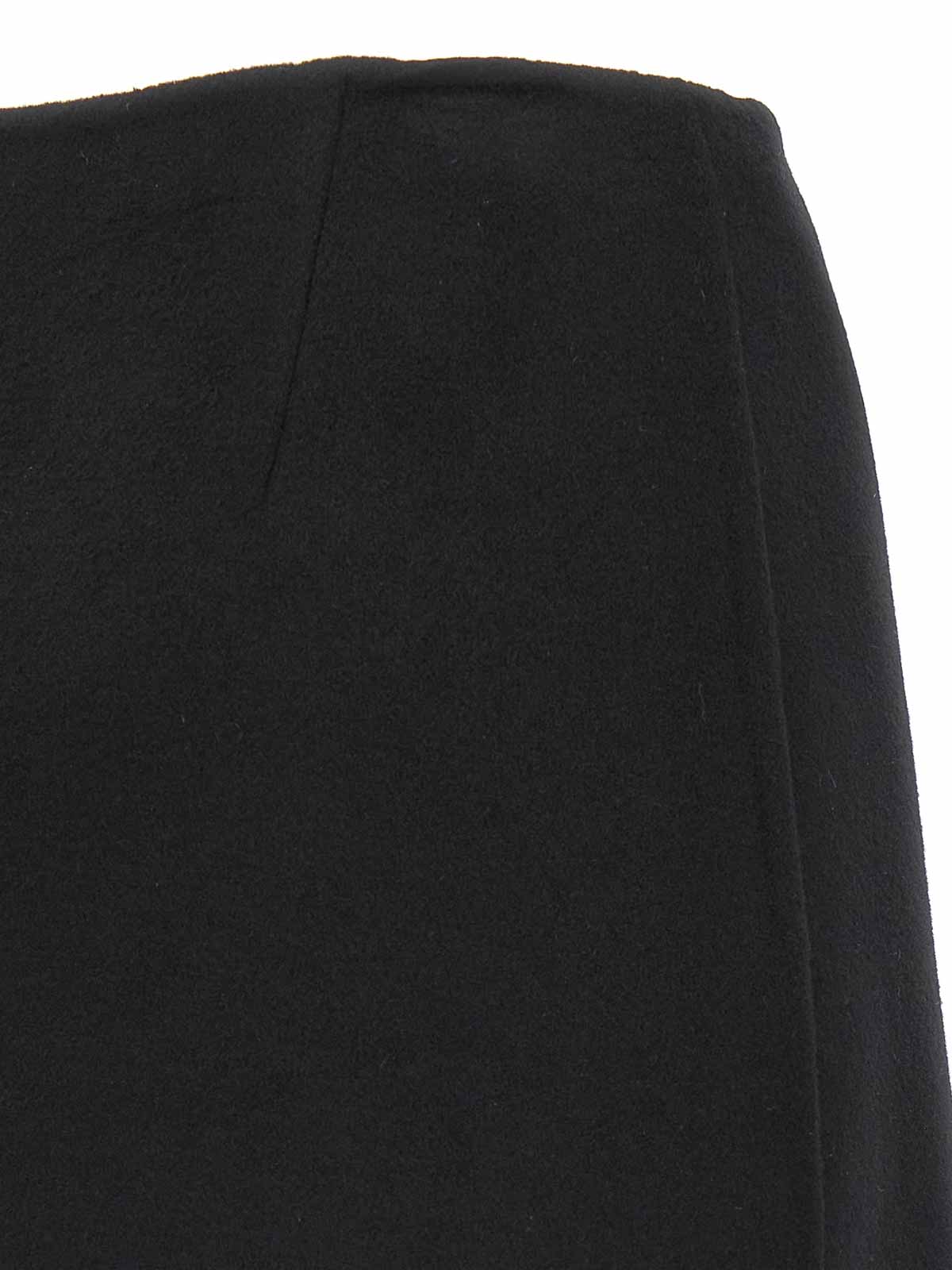 Ermanno Scervino Elegant Skirt Made From Virgin Wool Featuring Jewel Details In Black