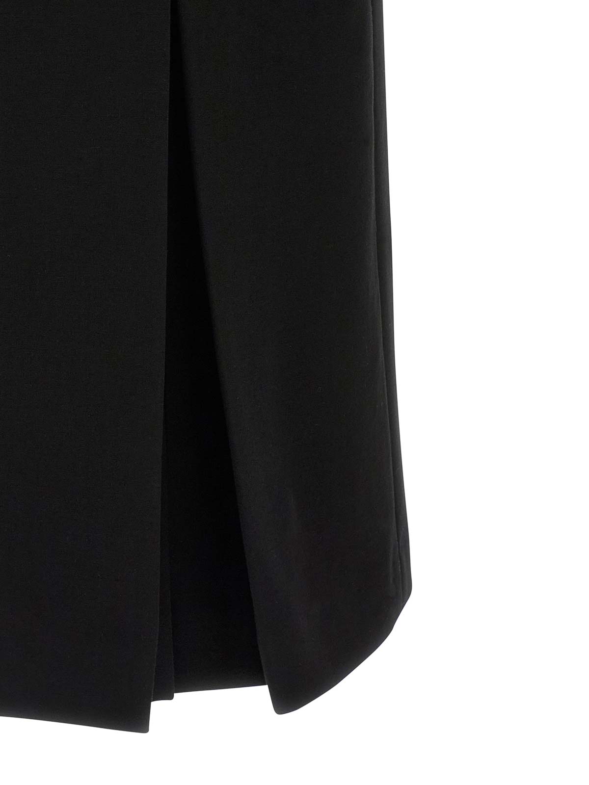 Ermanno Scervino Draped Neckline Midi Length Off-shoulder Dress In Black