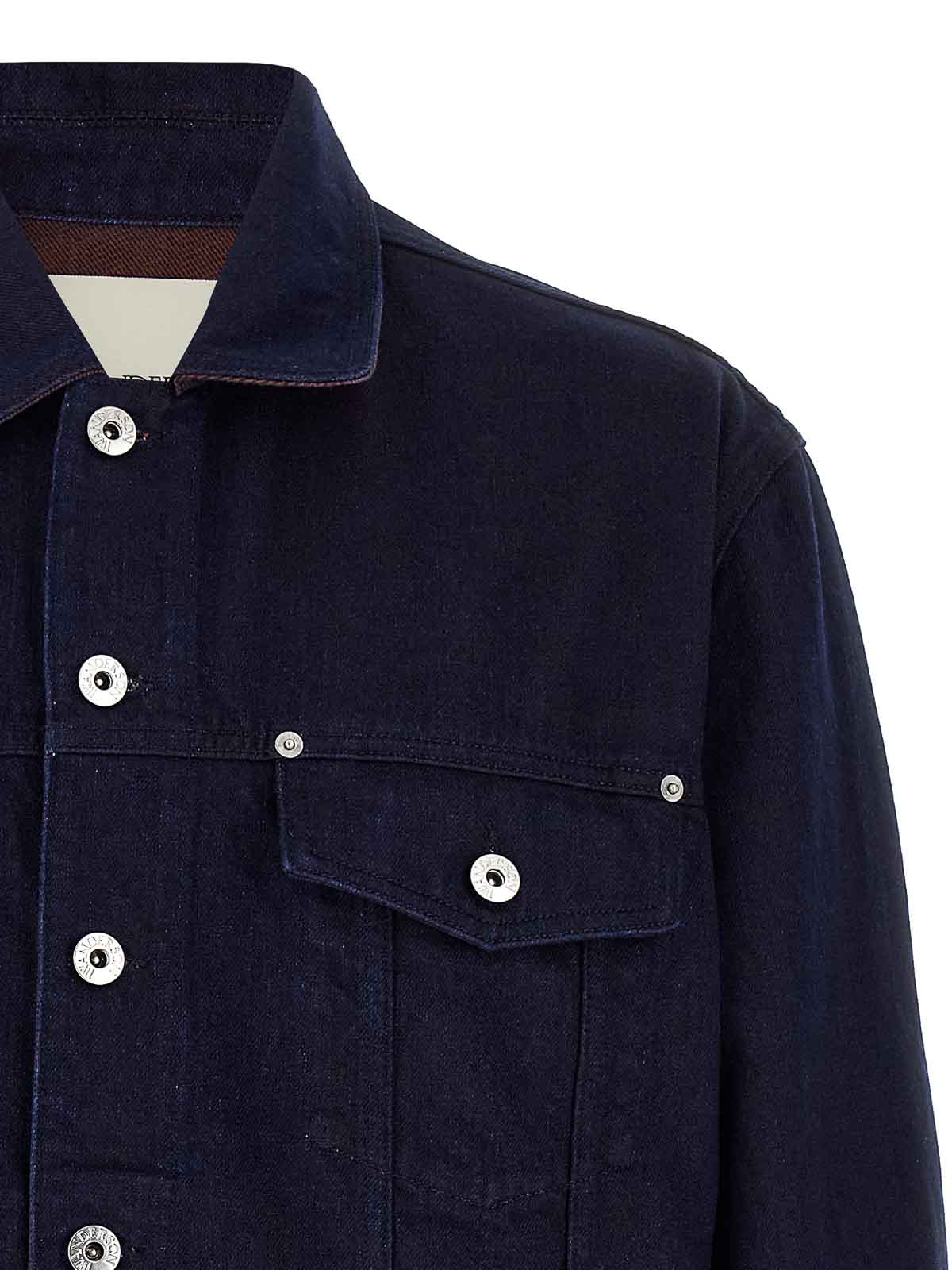 Jw Anderson Turn Up Cuff Jacket In Blue