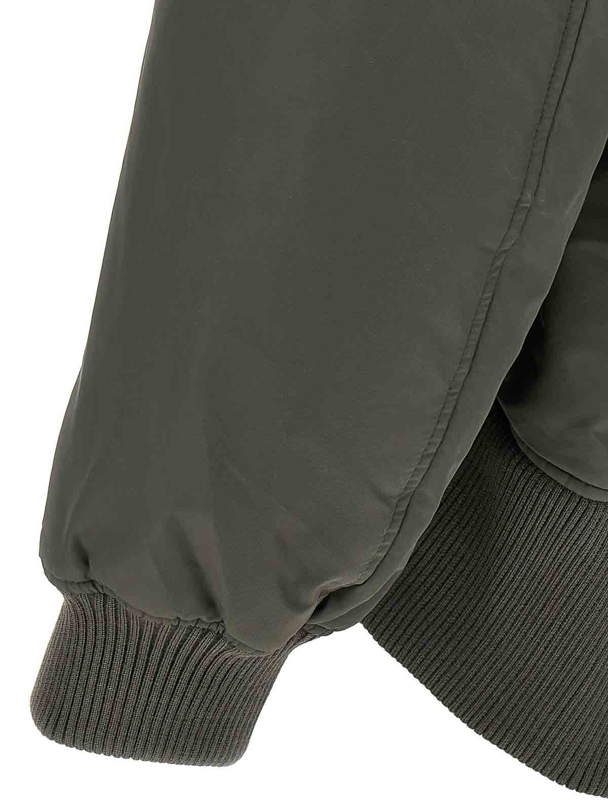 Jw Anderson Curved Hem Bomber Jacket In Green