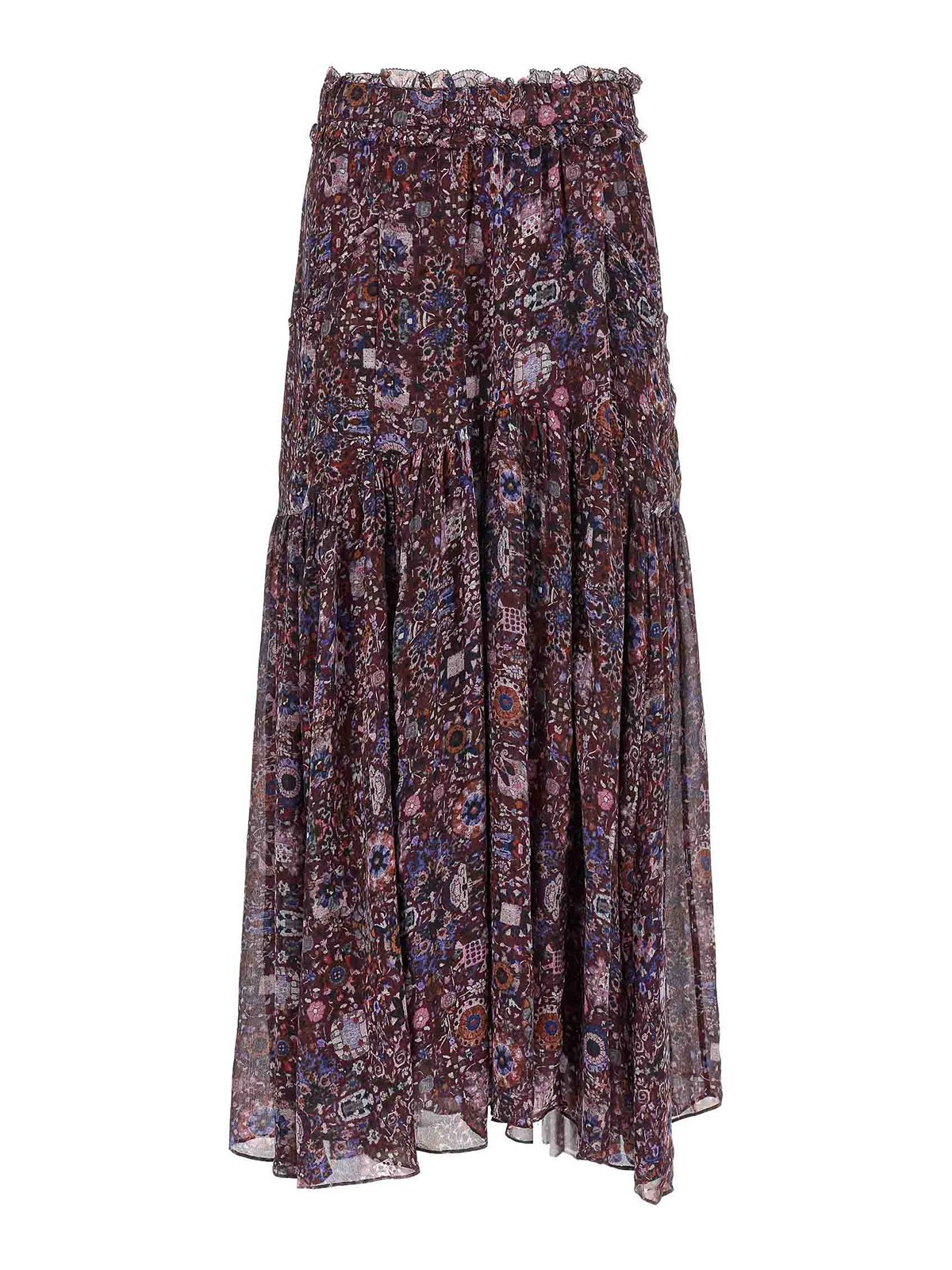 Isabel Marant Étoile Multicolor Besma Skirt In Gray