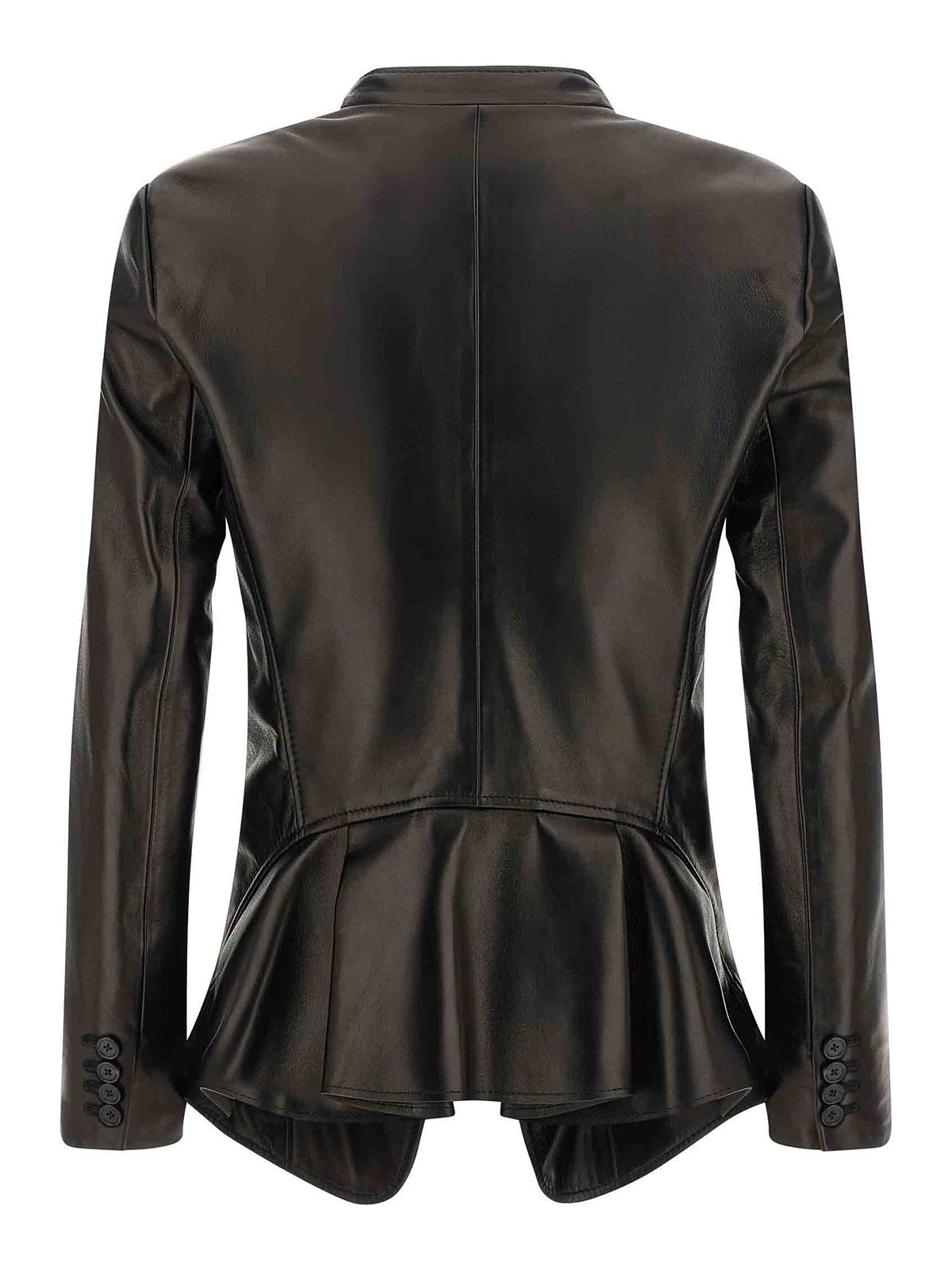Alexander Mcqueen Nappa Blazer In Black