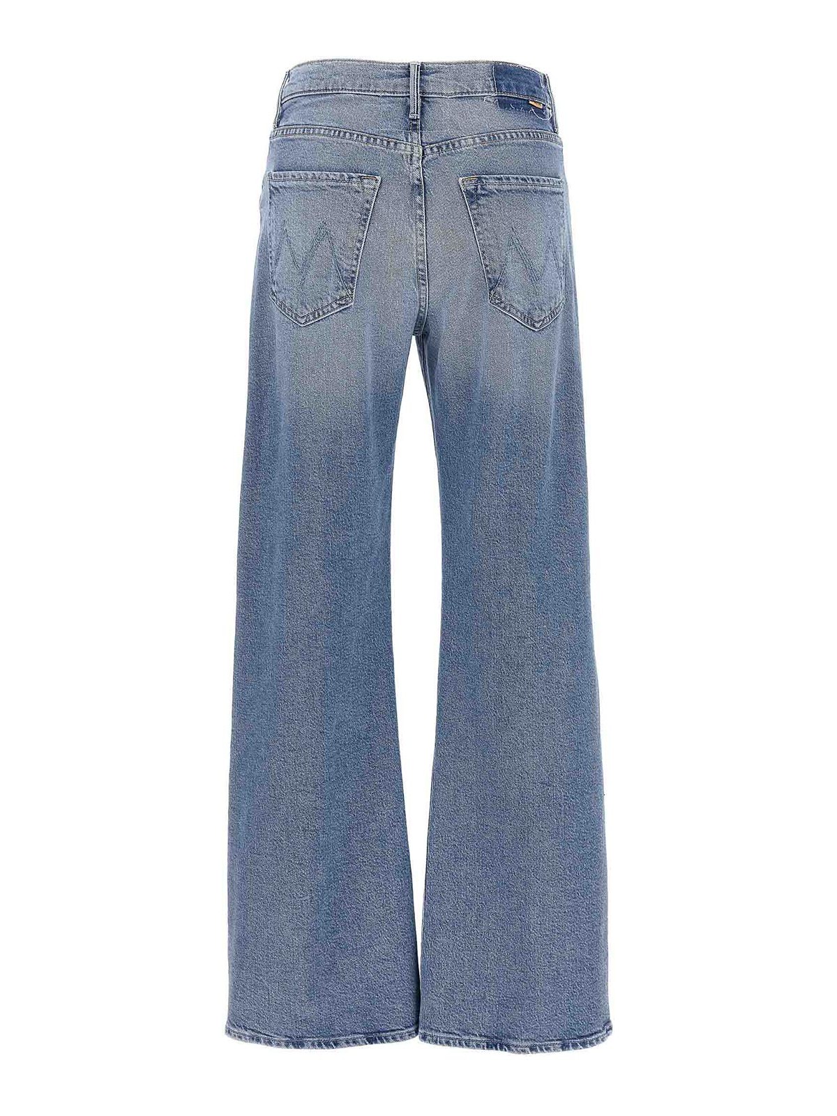 Mother The Lasso Sneak Jeans In Blue