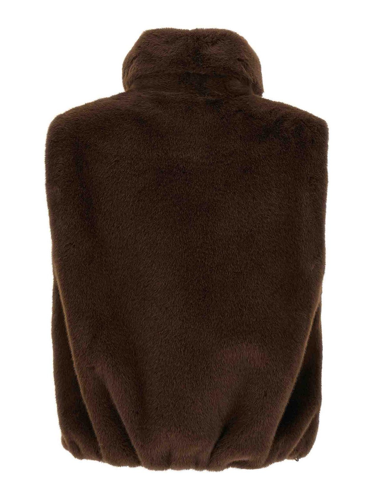 Pinko Brown Polyester Clothing Jackets In Brown