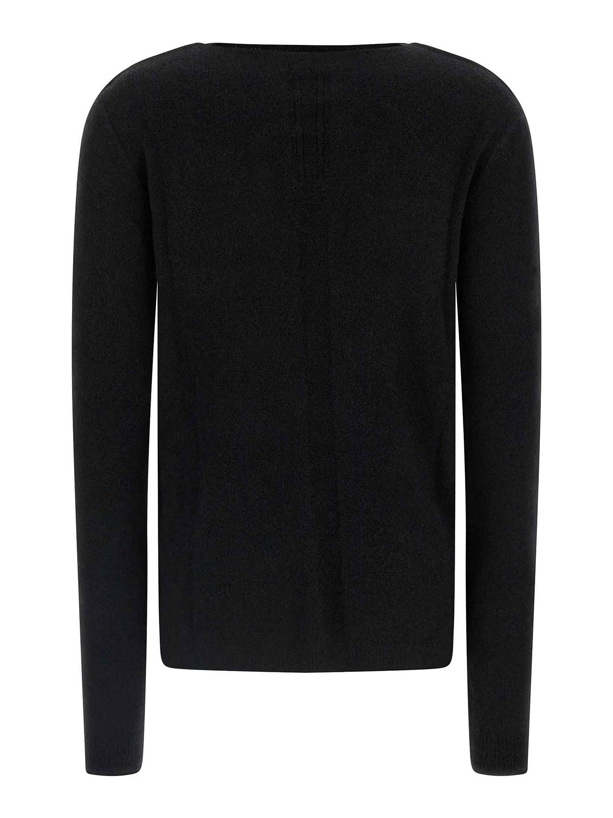 Rick Owens Black Concordians Ls Sweater In Black
