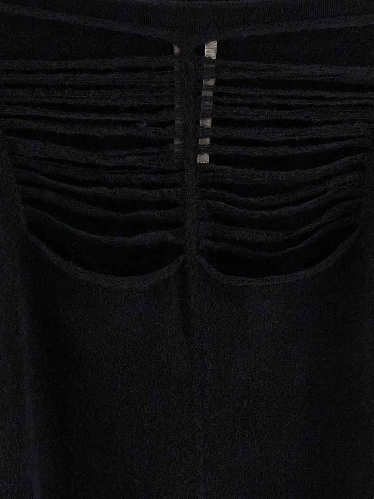 Rick Owens Black Concordians Ls Sweater In Black