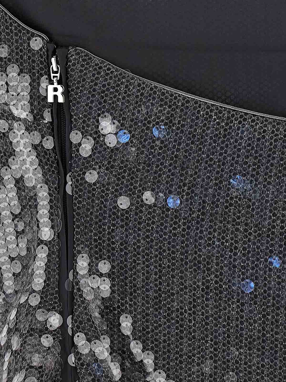 Rotate Birger Christensen Sequin Top In Black