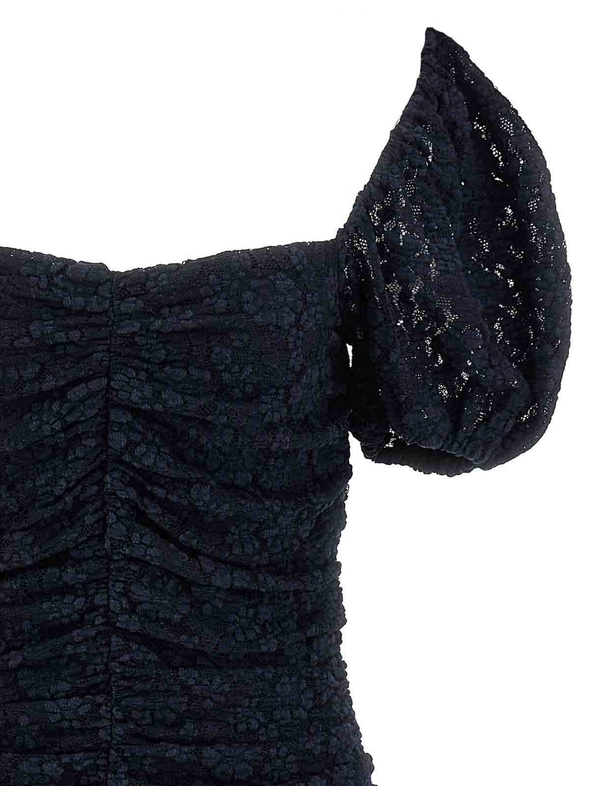 Rotate Birger Christensen Vestido Midi - Azul In Black