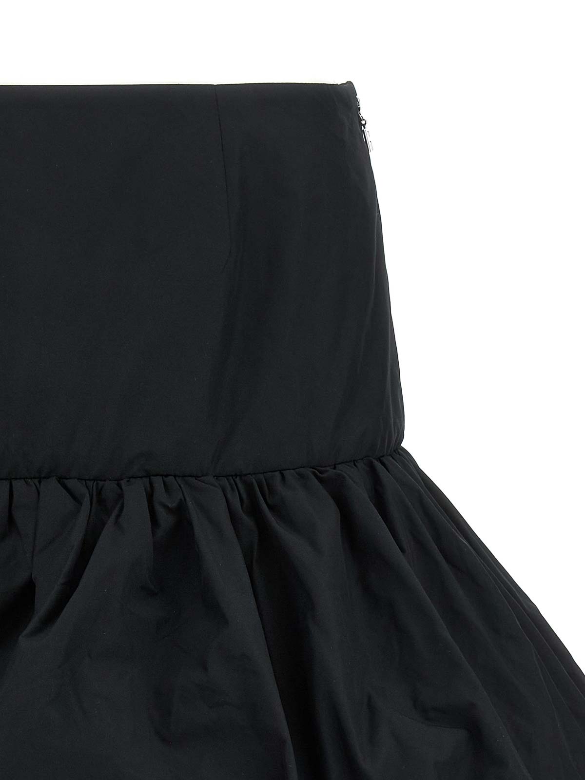 Rotate Birger Christensen Gathered Peplum Miniskirt In Black