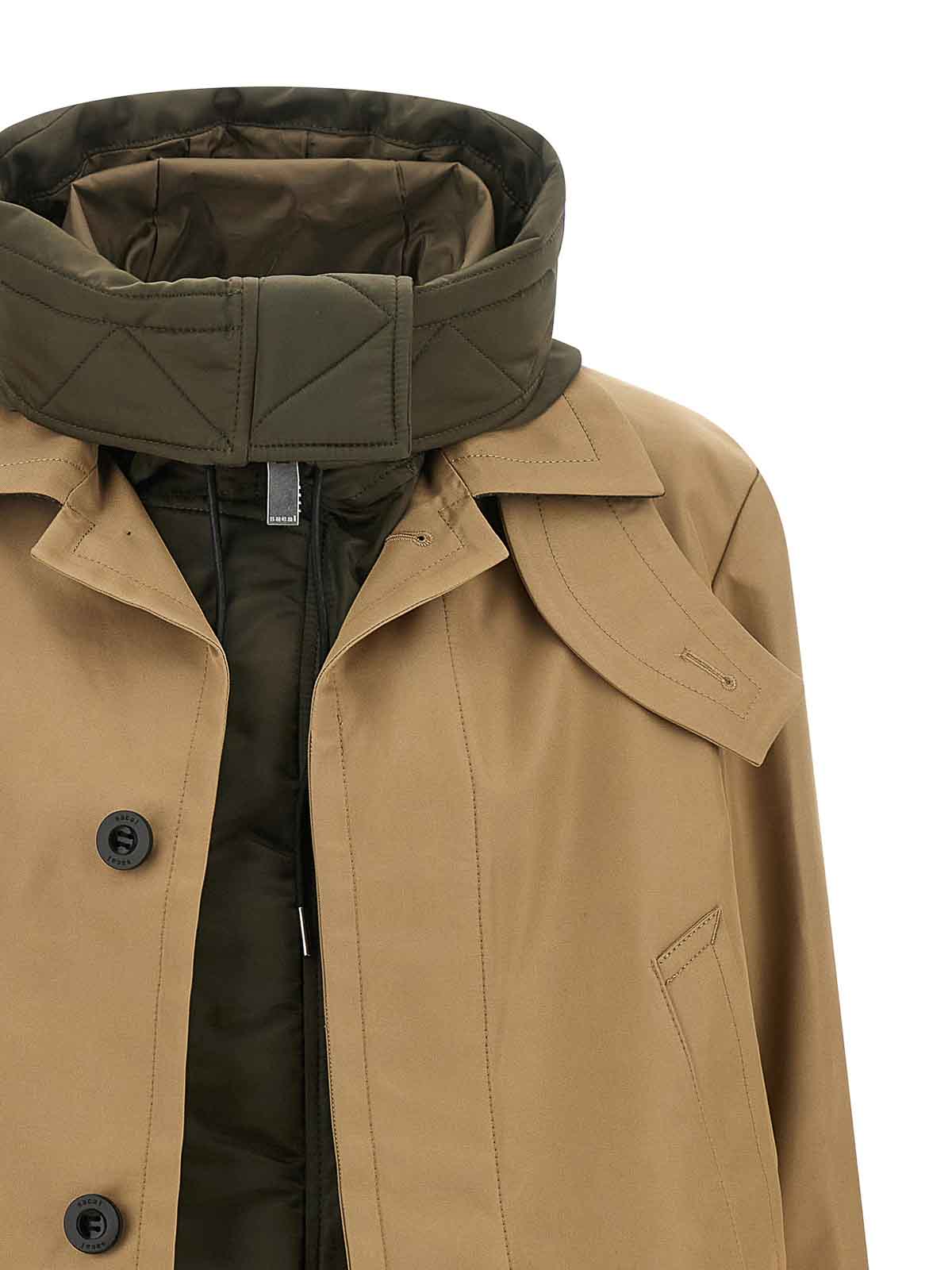 Sacai Double Layer Jacket In Multi