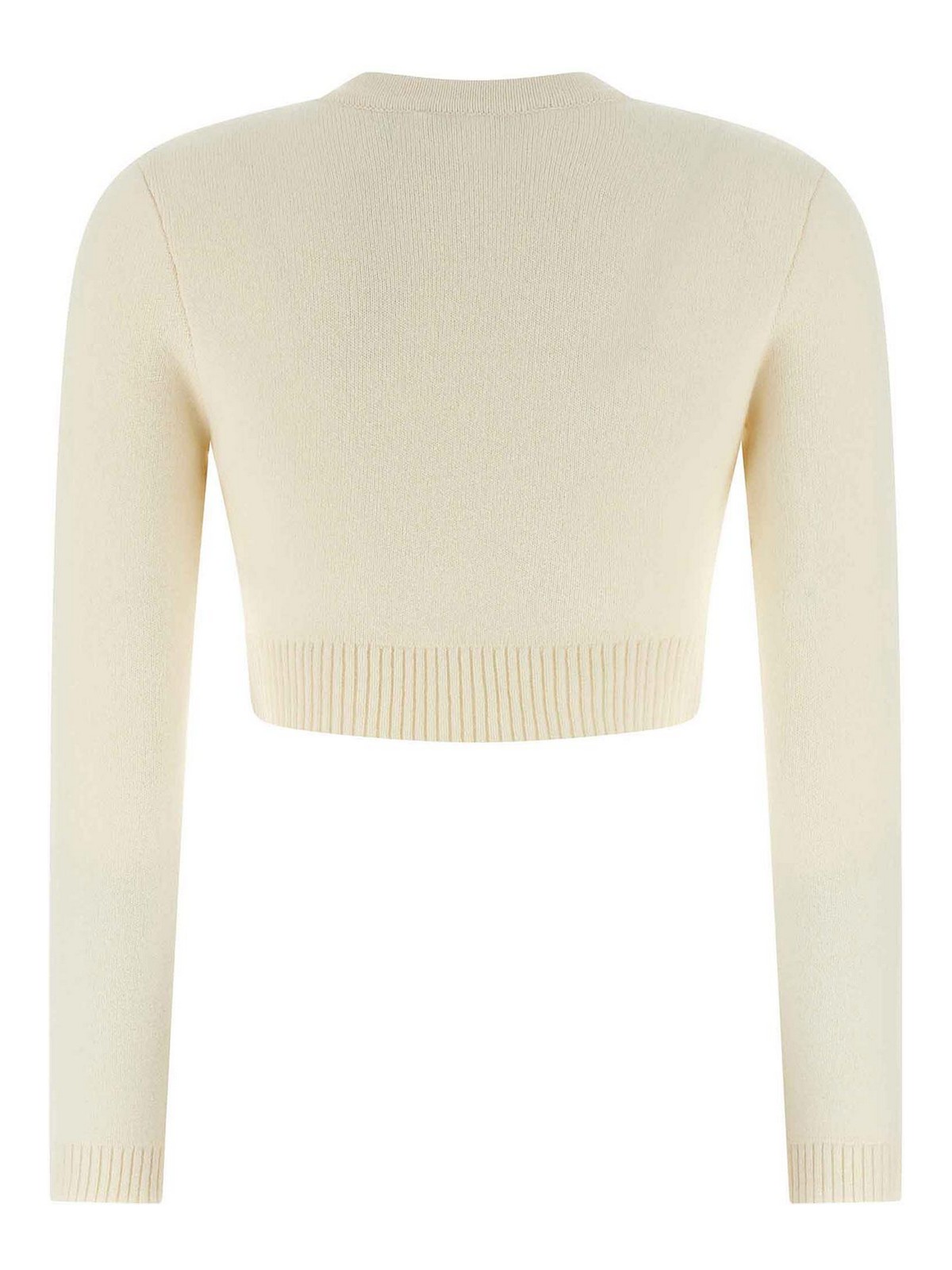 Self-portrait Cardigan In Lana Crema In Neutral