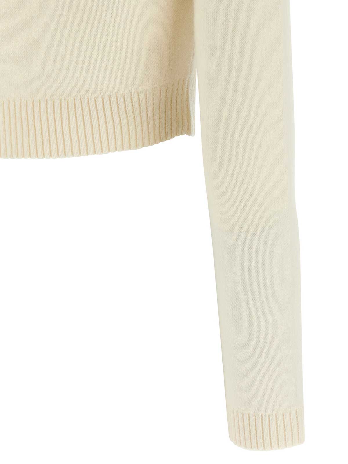 Self-portrait Cardigan In Lana Crema In Neutral