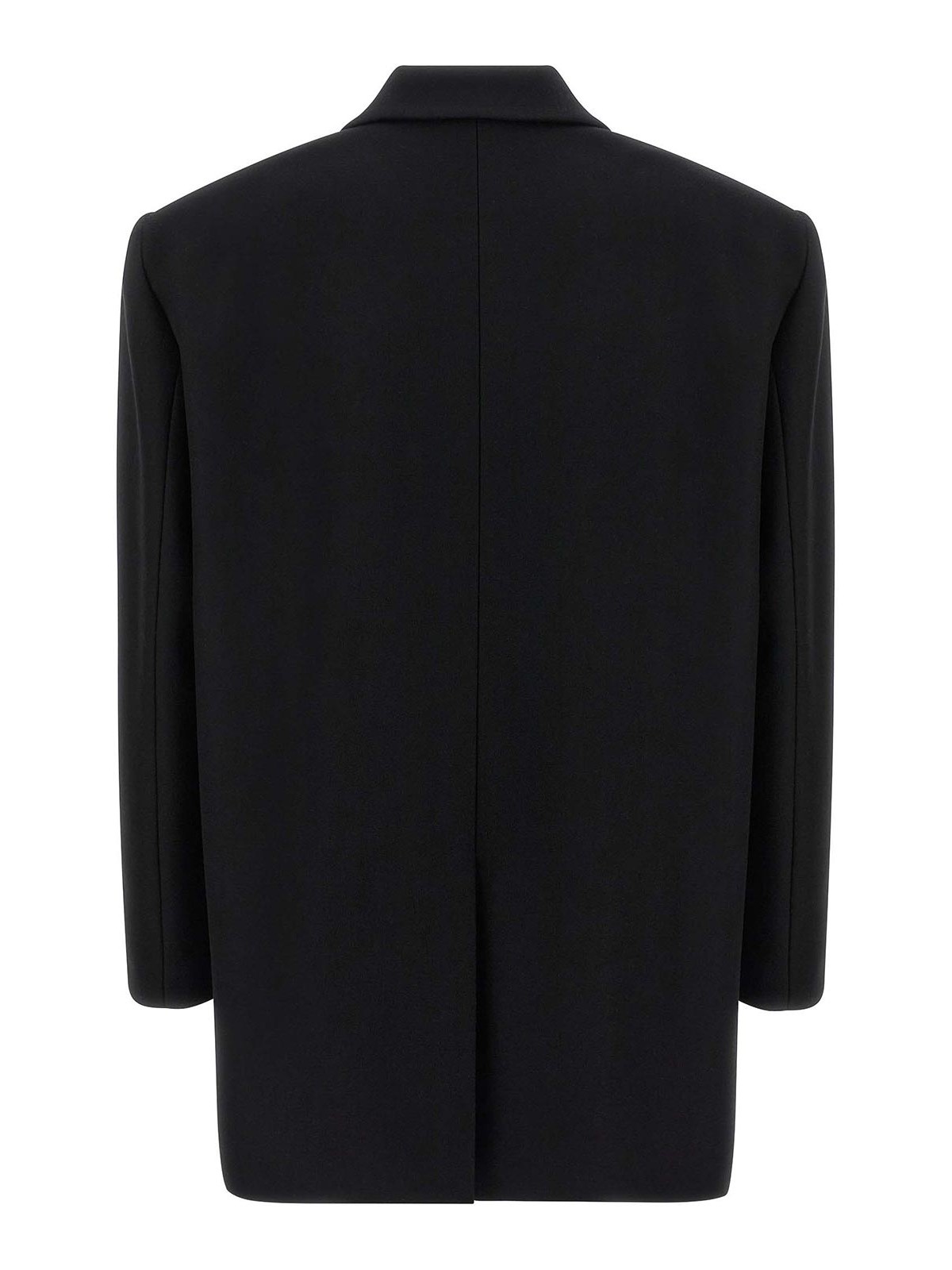 The Andamane Padded Peak-lapel Blazer In Black