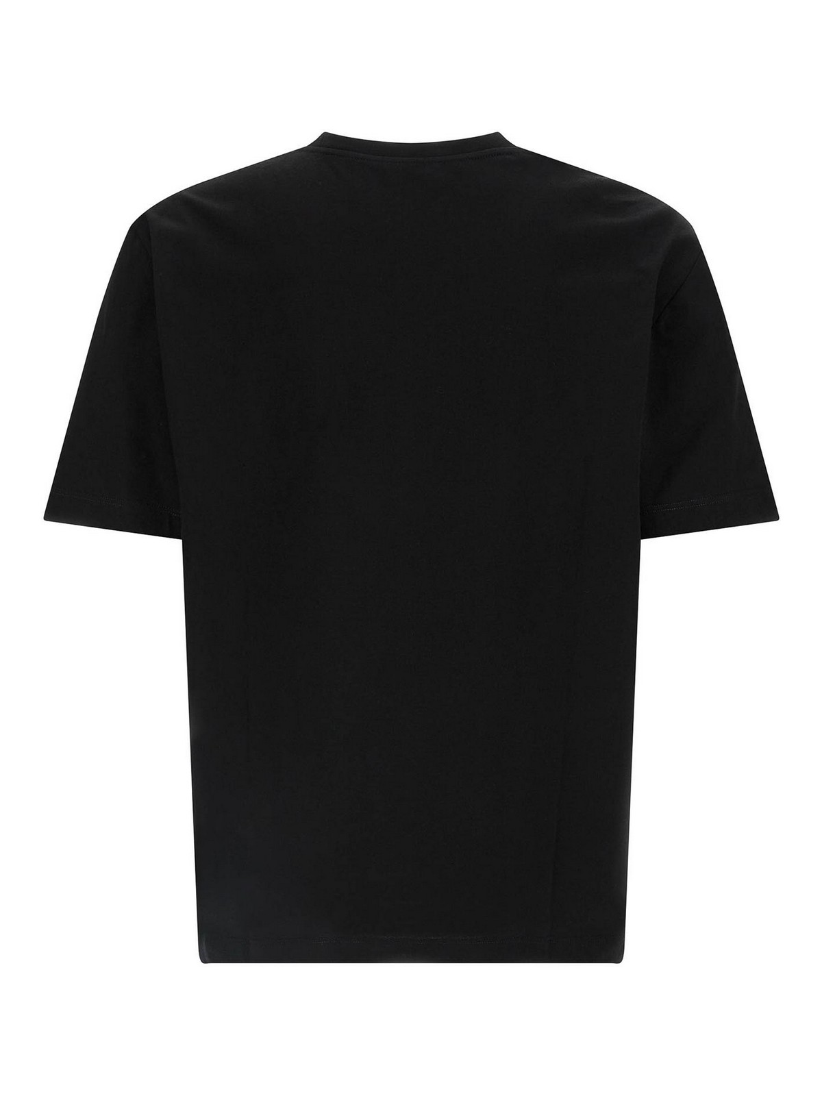 Versace Medusa Print T-shirt In Black