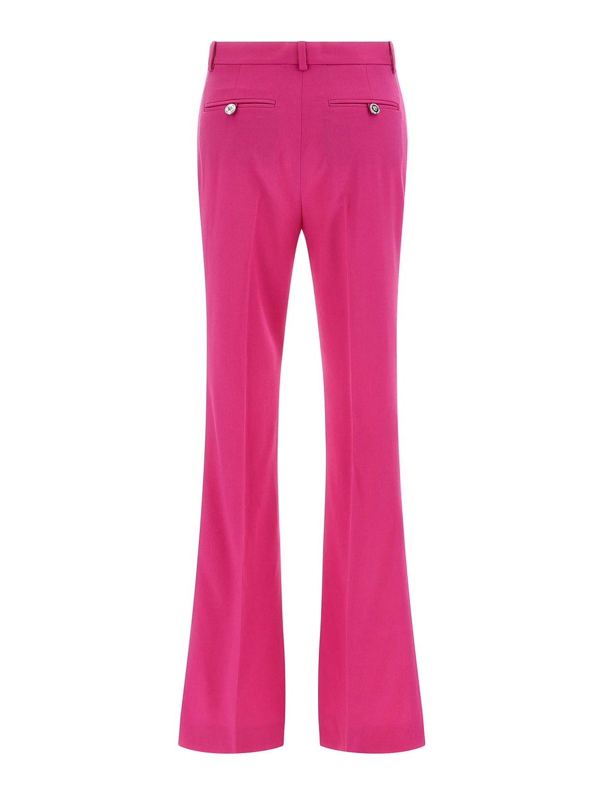 Versace Casual Trousers With Back Pocket And Belt Loops In Pink