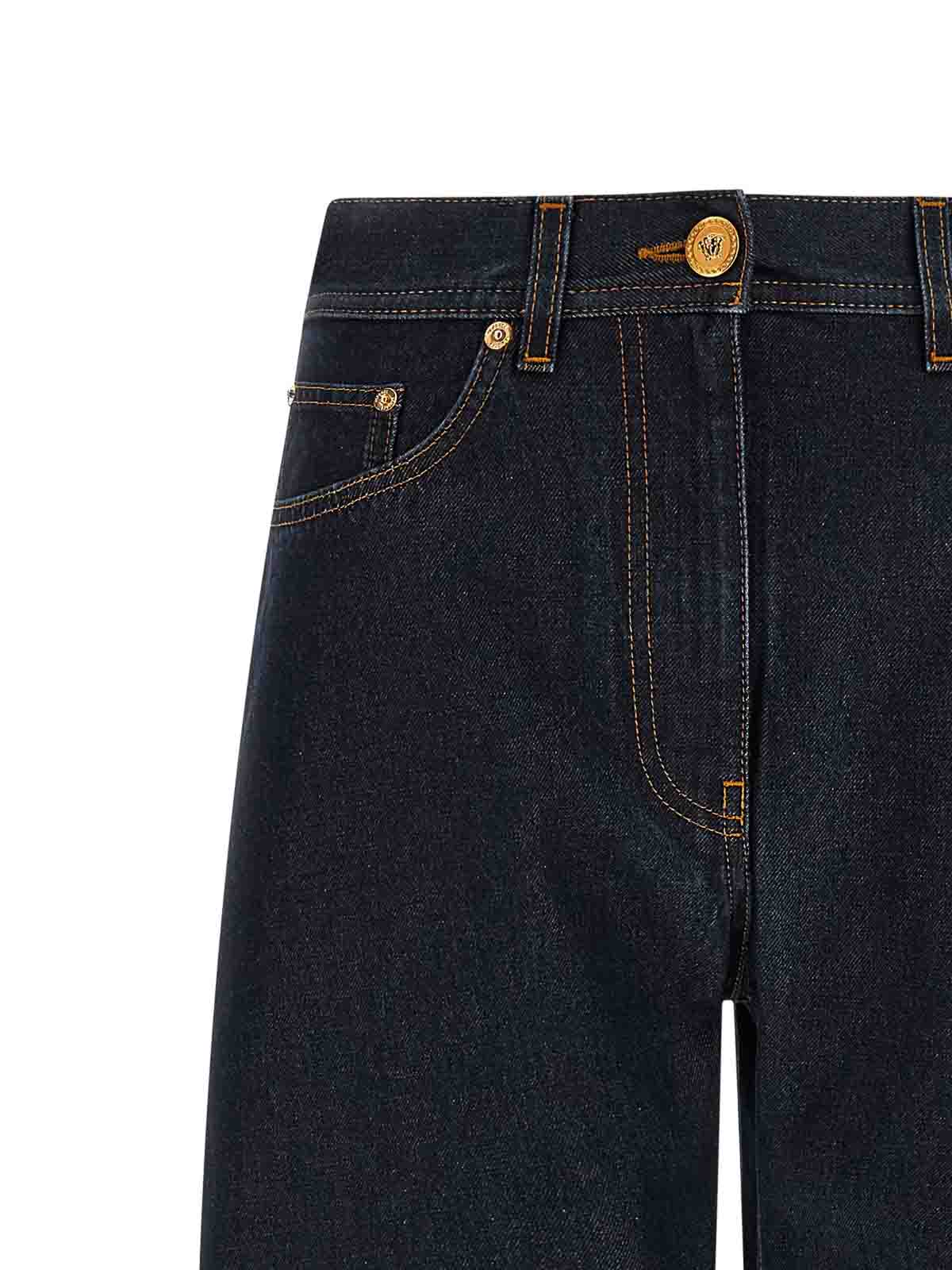 Versace Soft Wash Jeans In Blue