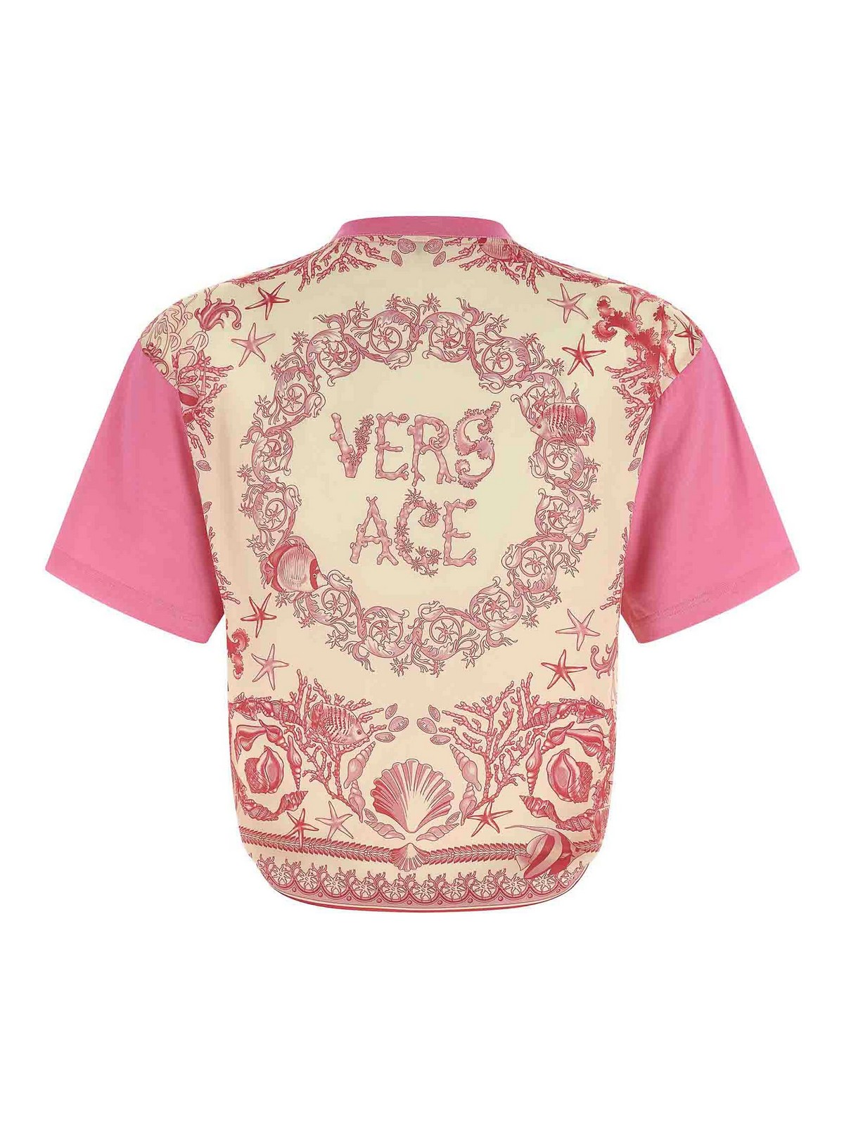 Versace Camiseta - Color Carne Y Neutral In Pink