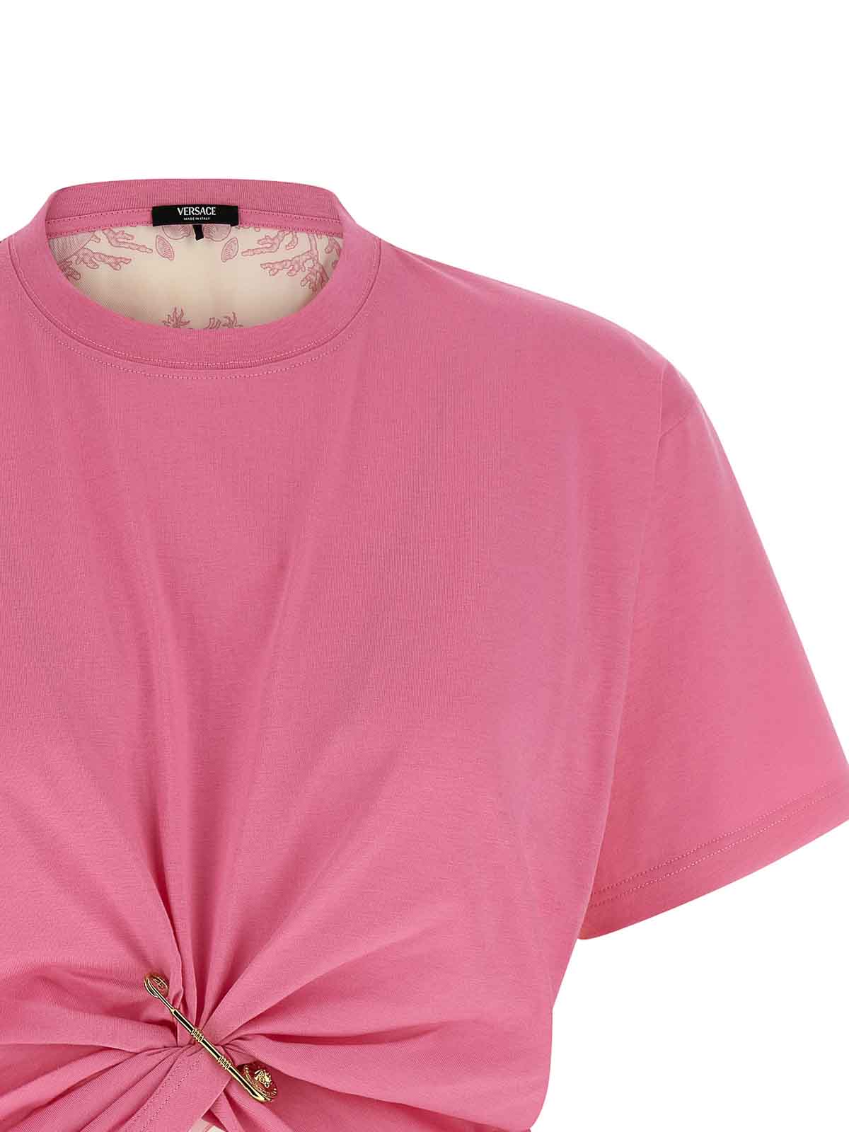 Versace Camiseta - Color Carne Y Neutral In Pink