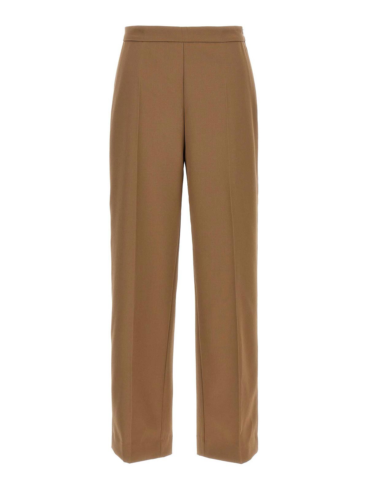 Dries Van Noten Tailored Trousers With Pockets And Pleats In Brown