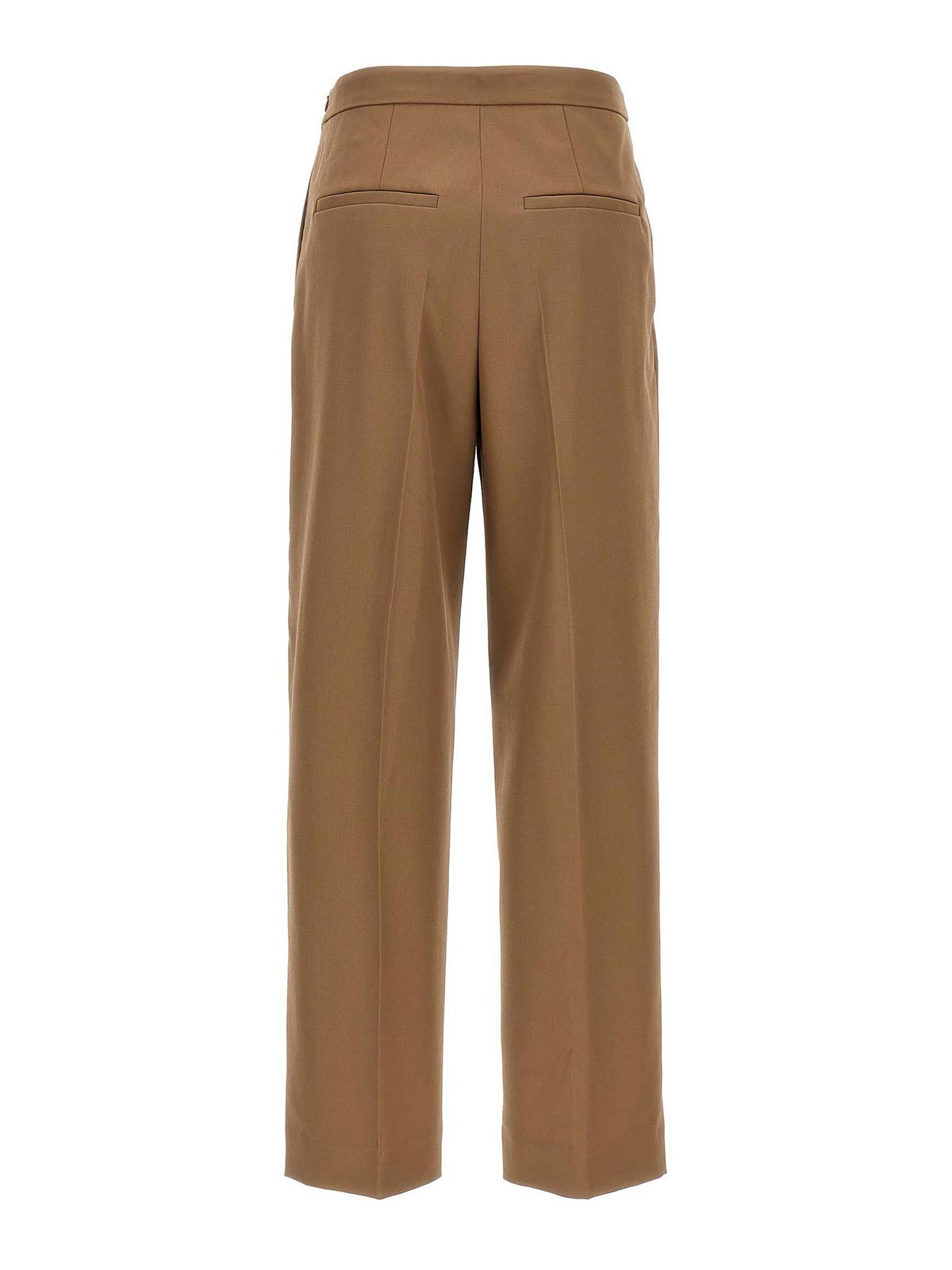 Dries Van Noten Tailored Trousers With Pockets And Pleats In Brown