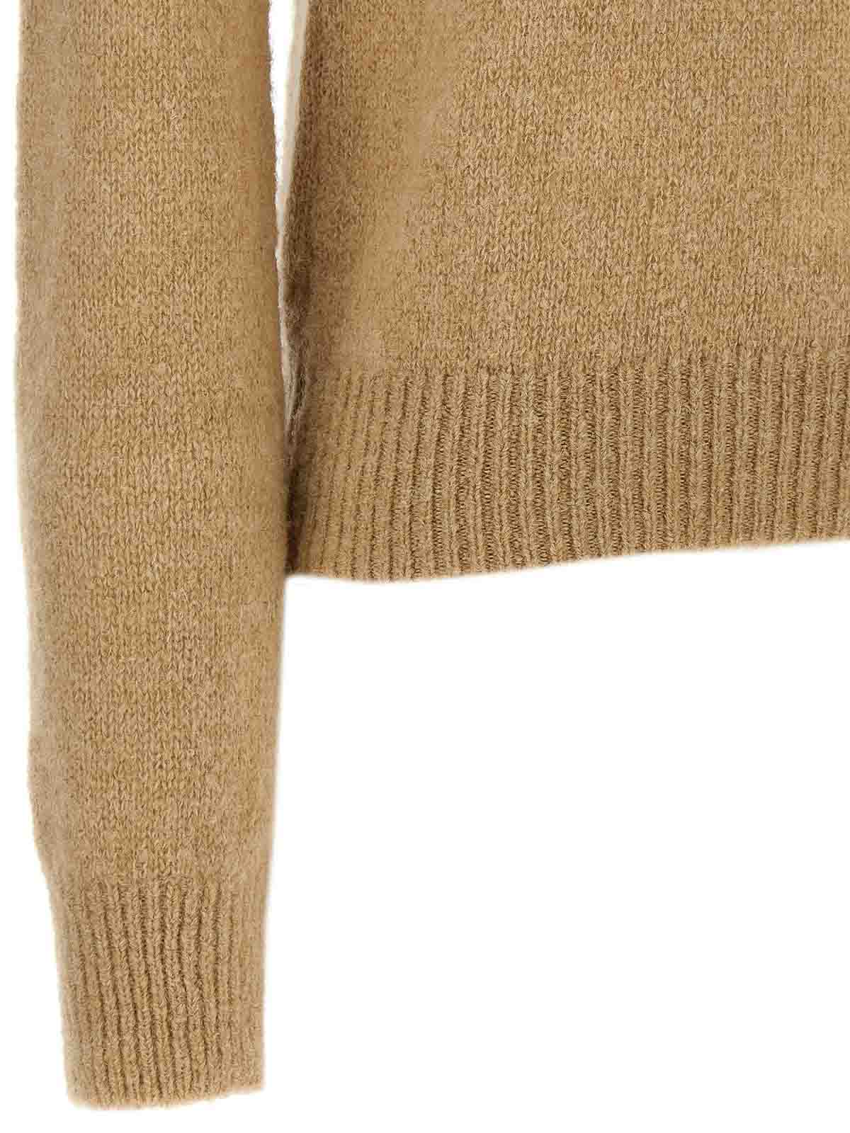 Dries Van Noten "texas" Crew Neck Sweater In Neutral